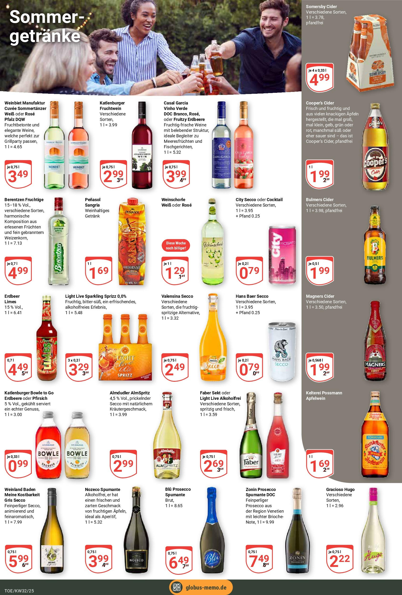 Globus prospekt Tönisvorst (ab 03.08.2025) » Angebote ab Montag | Seite: 22 | Produkte: Weinschorle, Pfirsich, Wein, Berentzen Globus prospekt Tönisvorst (ab 03.08.2025) » Angebote online | Seite: 22 | Produkte: Weinschorle, Pfirsich, Wein, Berentzen
