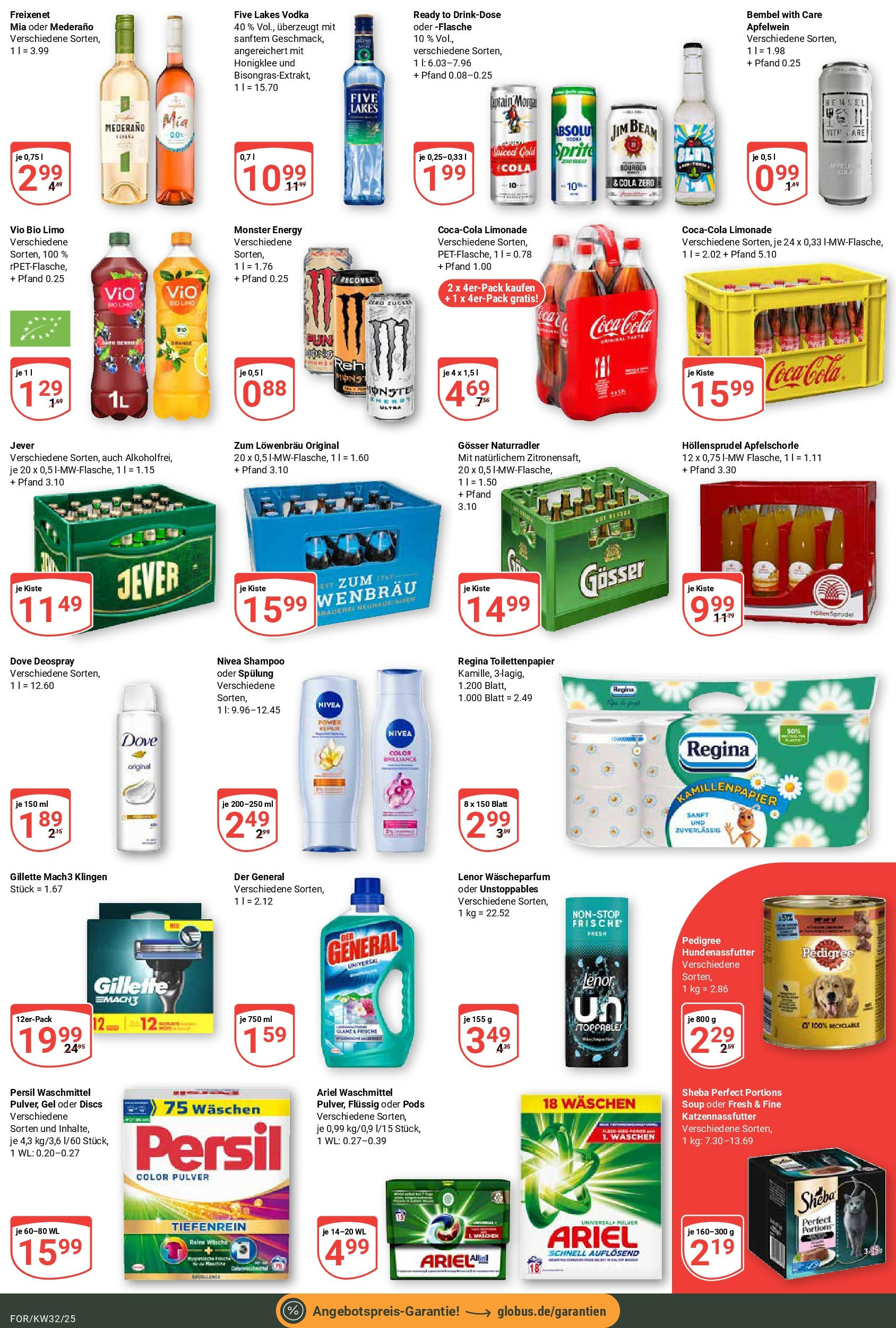 Globus prospekt Forchheim	 (ab 03.08.2025) » Angebote online | Seite: 3 | Produkte: Energy, Monster, Pedigree, Captain morgan