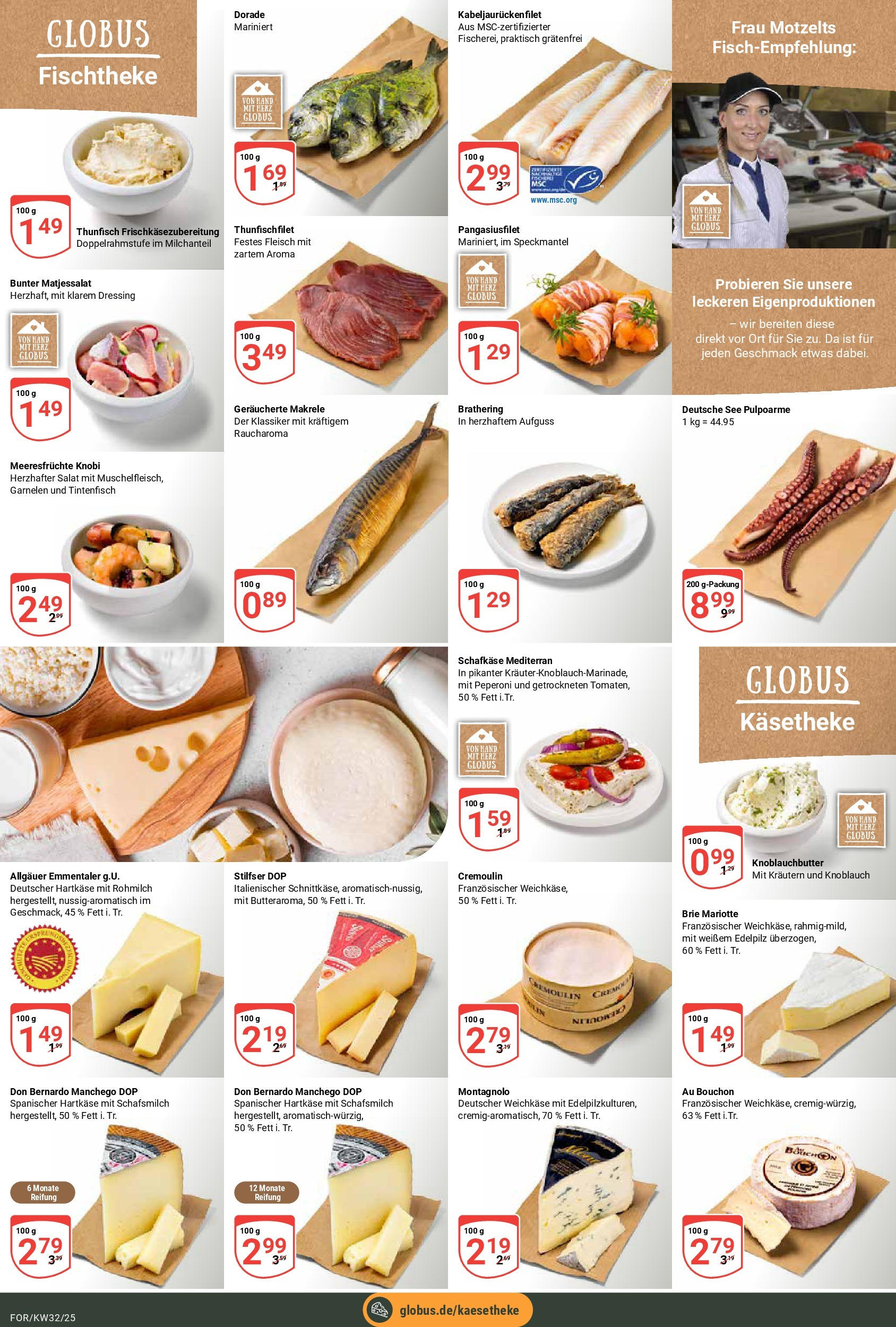 Globus prospekt Forchheim	 (ab 03.08.2025) » Angebote online | Seite: 8 | Produkte: Dressing, Garnelen, Knoblauch, Fleisch