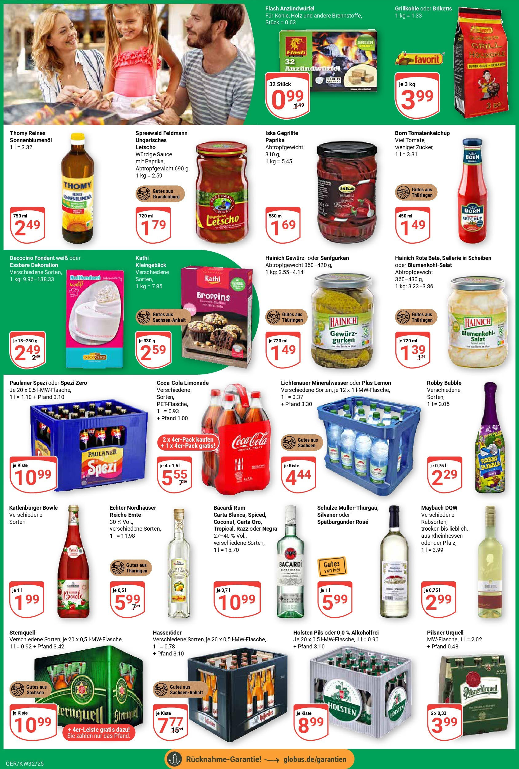 Globus prospekt Gera	 (ab 03.08.2025) » Angebote online | Seite: 6 | Produkte: Pils, Holsten, Paprika, Paulaner