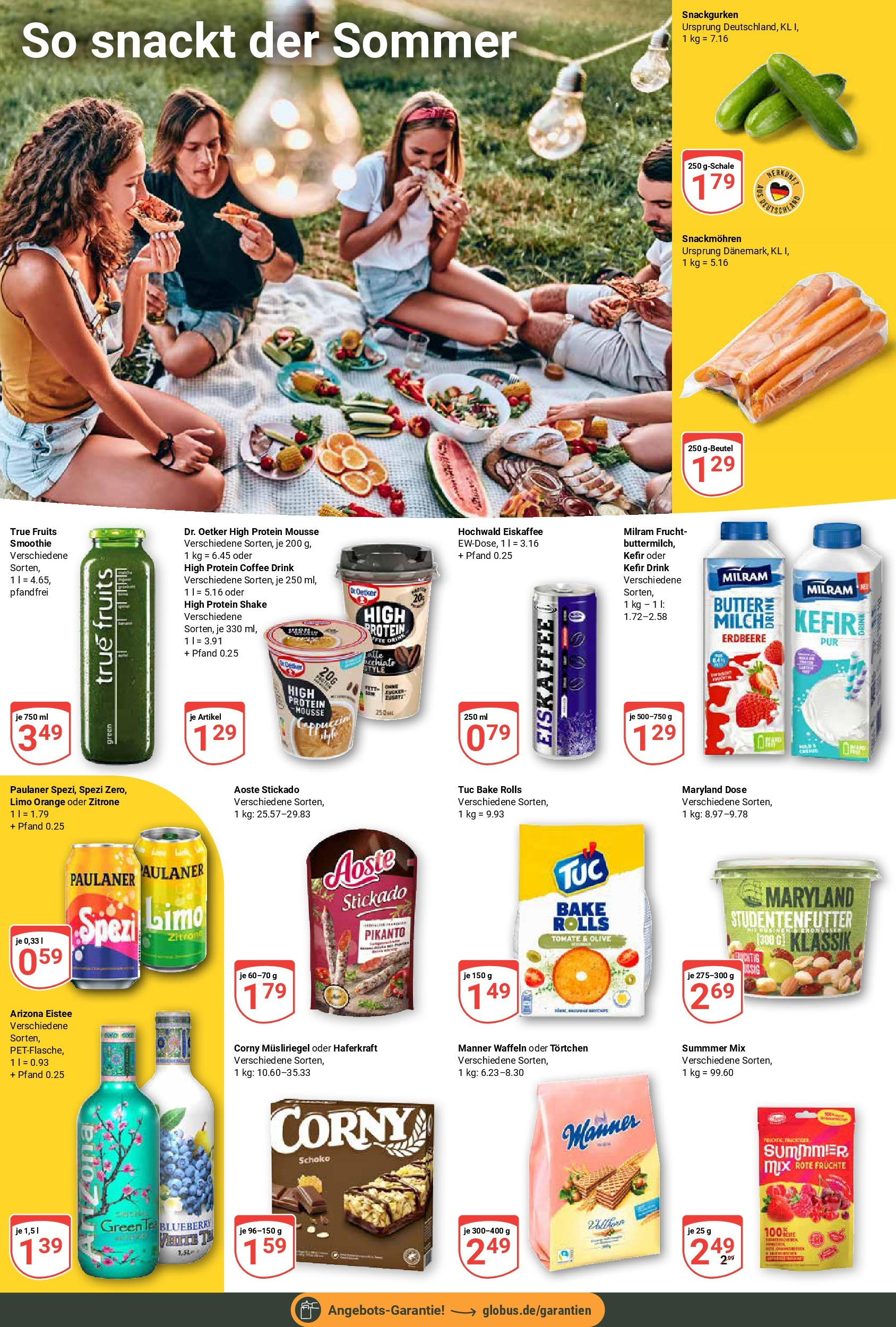 Globus prospekt Forchheim	 (ab 03.08.2025) » Angebote online | Seite: 19 | Produkte: Kefir, Butter, Zitrone, Paulaner