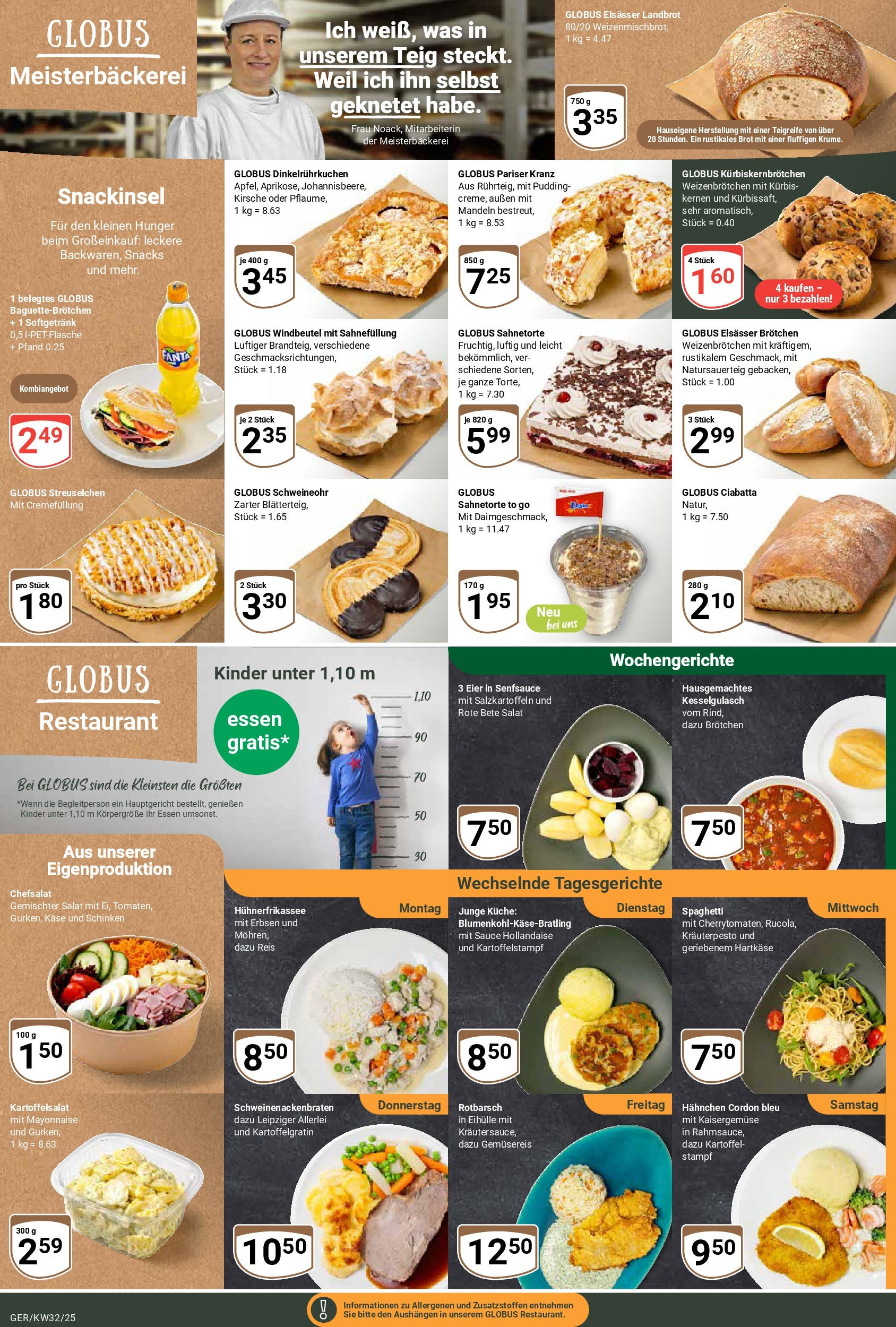 Globus prospekt Gera	 (ab 03.08.2025) » Angebote online | Seite: 11 | Produkte: Küche, Mayonnaise, Schinken, Reis