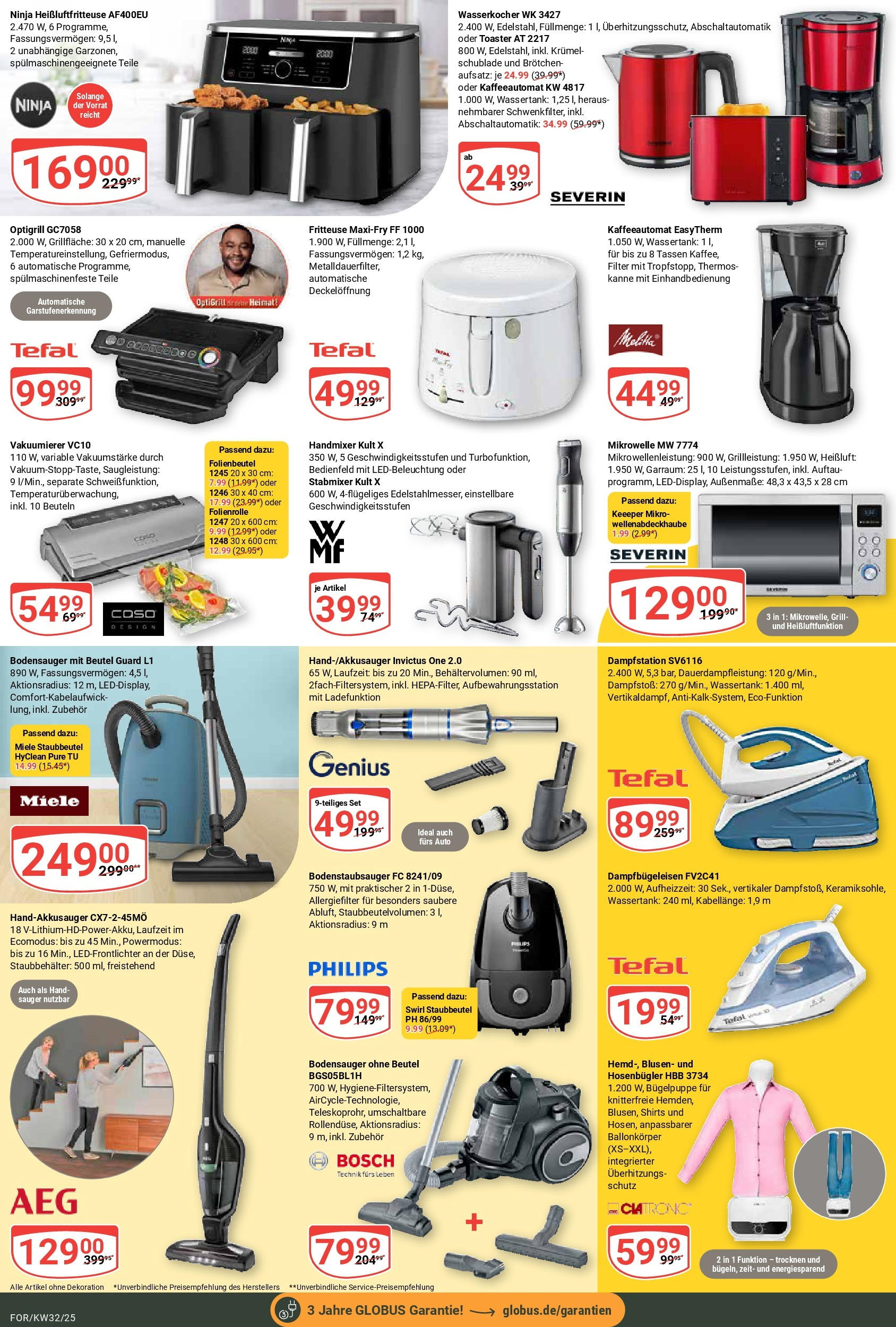 Globus prospekt Forchheim	 (ab 03.08.2025) » Angebote online | Seite: 24 | Produkte: Philips, Grill, Wasserkocher, Toaster