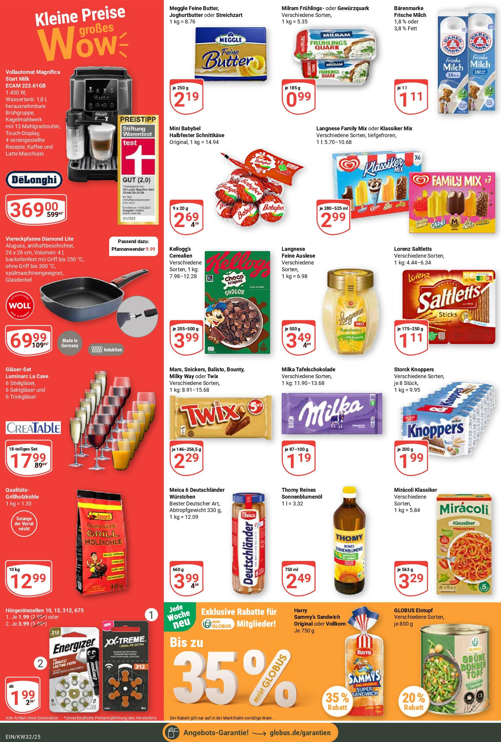 Globus prospekt Homburg-Einöd	 (ab 03.08.2025) » Angebote online | Seite: 3 | Produkte: Grill, Quark, Butter, Milka
