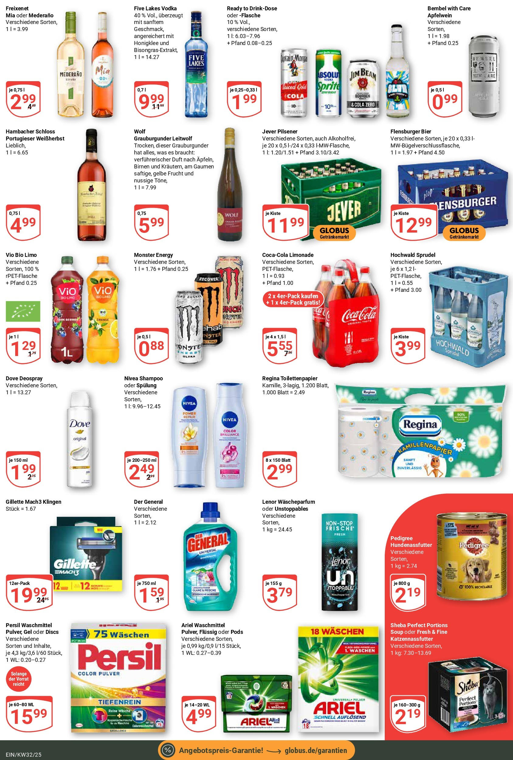 Globus prospekt Homburg-Einöd	 (ab 03.08.2025) » Angebote online | Seite: 5 | Produkte: Jim beam, Coca cola, Duft, Flensburger