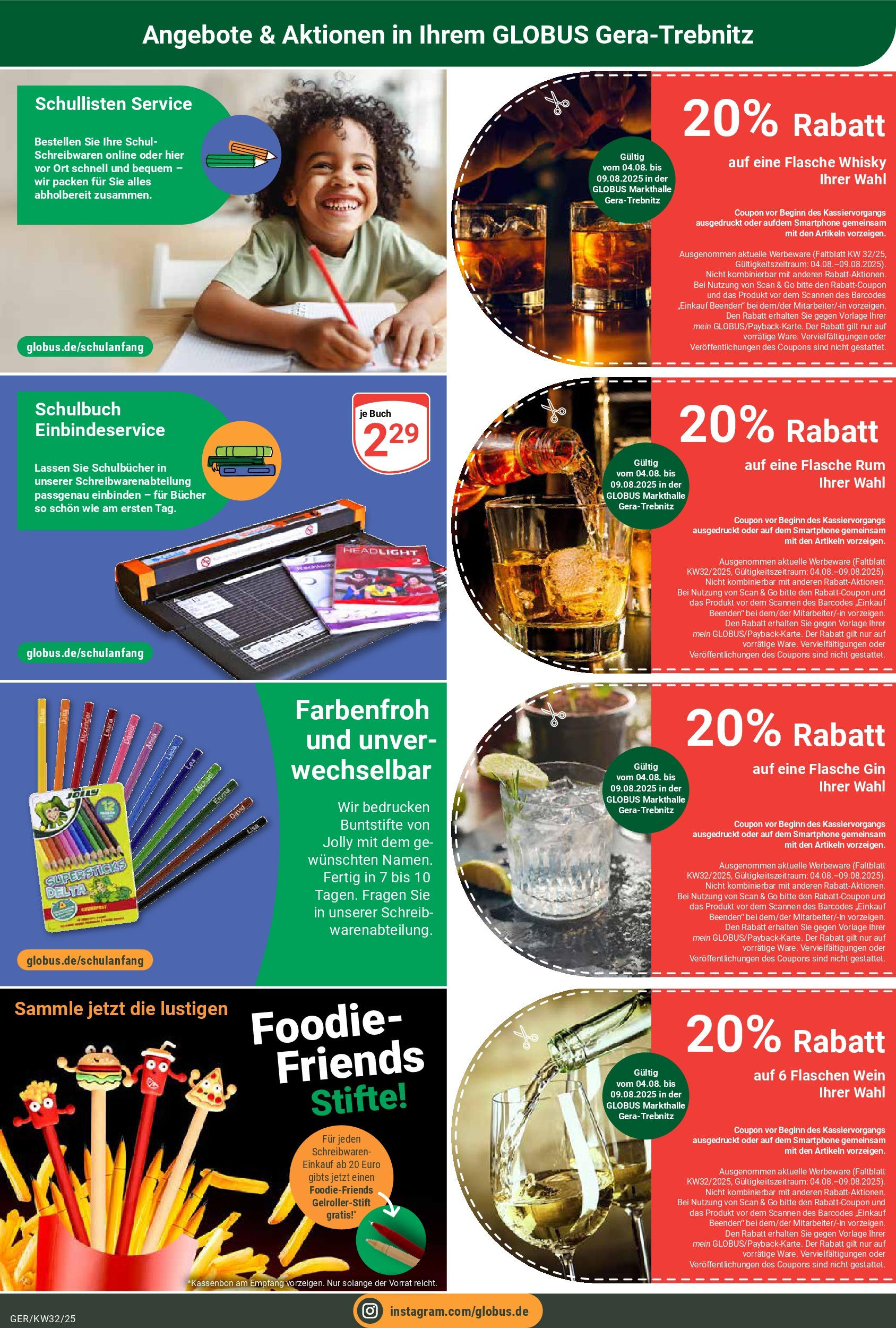 Globus prospekt Gera	 (ab 03.08.2025) » Angebote online | Seite: 28 | Produkte: Whisky, Rum, Wein, Gin