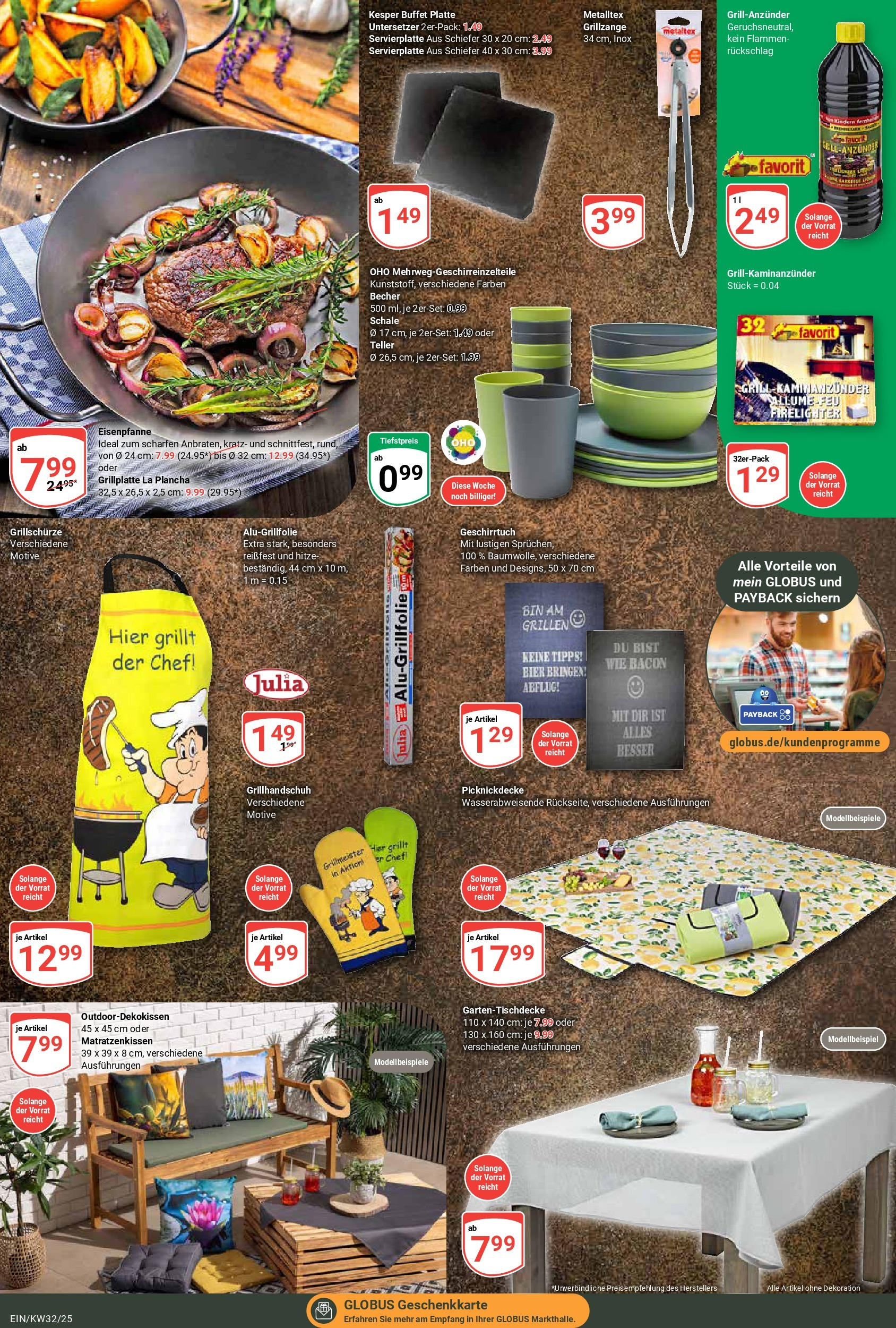 Globus prospekt Homburg-Einöd	 (ab 03.08.2025) » Angebote online | Seite: 16 | Produkte: Grill, Bier