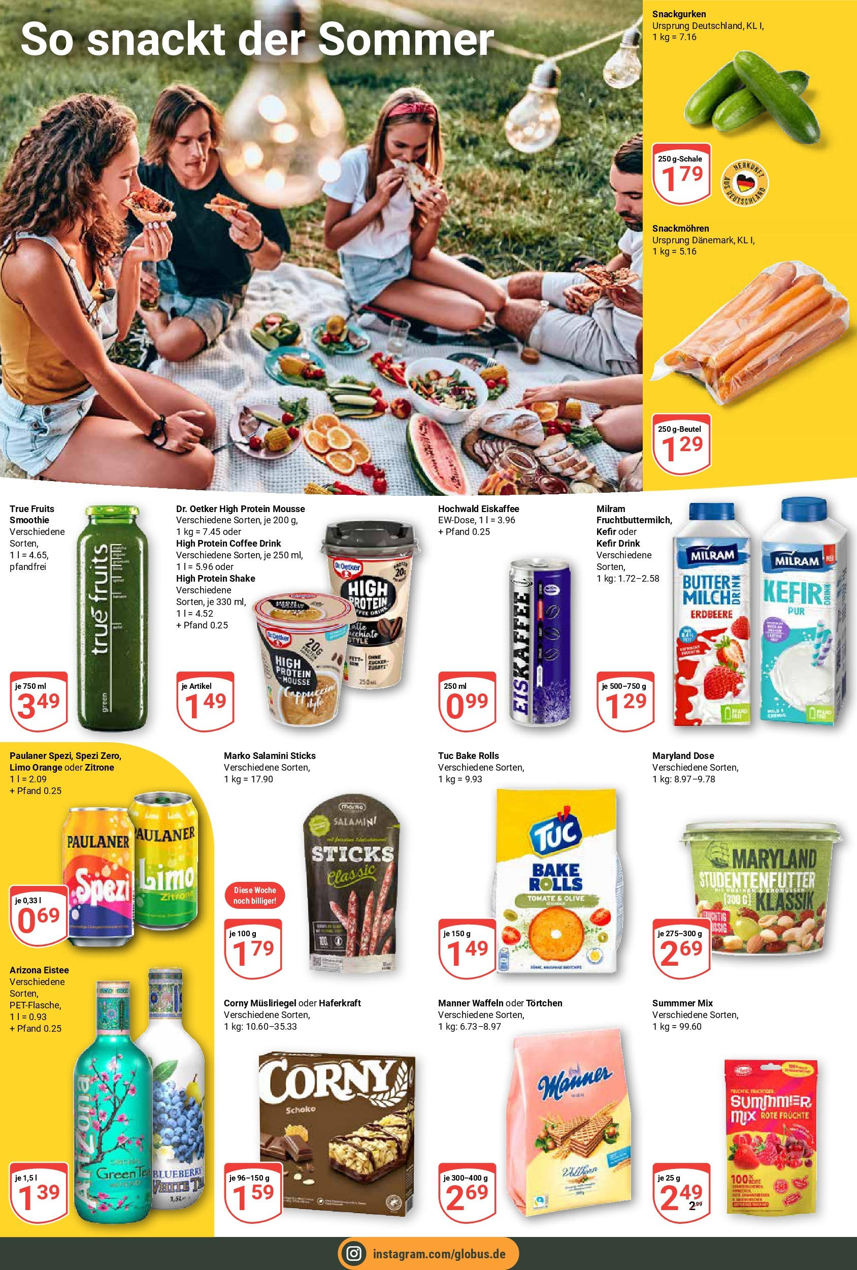 Globus prospekt Halle (saale)	 (ab 03.08.2025) » Angebote online | Seite: 20 | Produkte: Waffeln, Milram, Zitrone, Paulaner