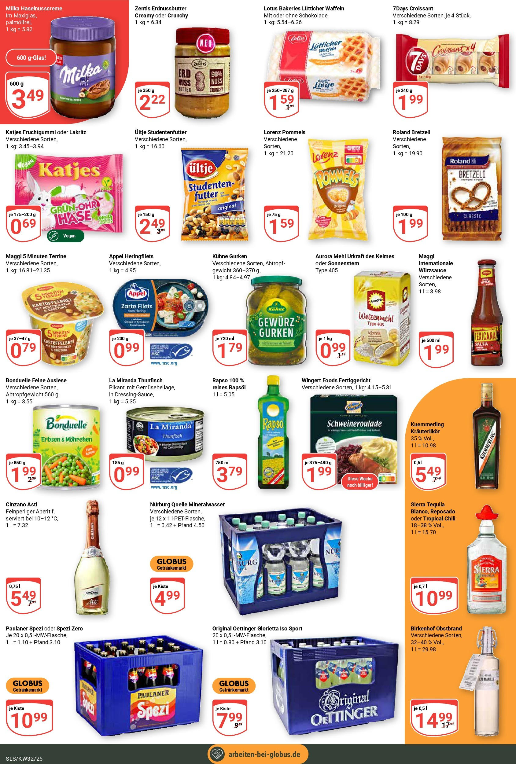 Globus prospekt Saarlouis	 (ab 03.08.2025) » Angebote online | Seite: 4 | Produkte: Maggi, Thunfisch, Paulaner spezi, Kuemmerling