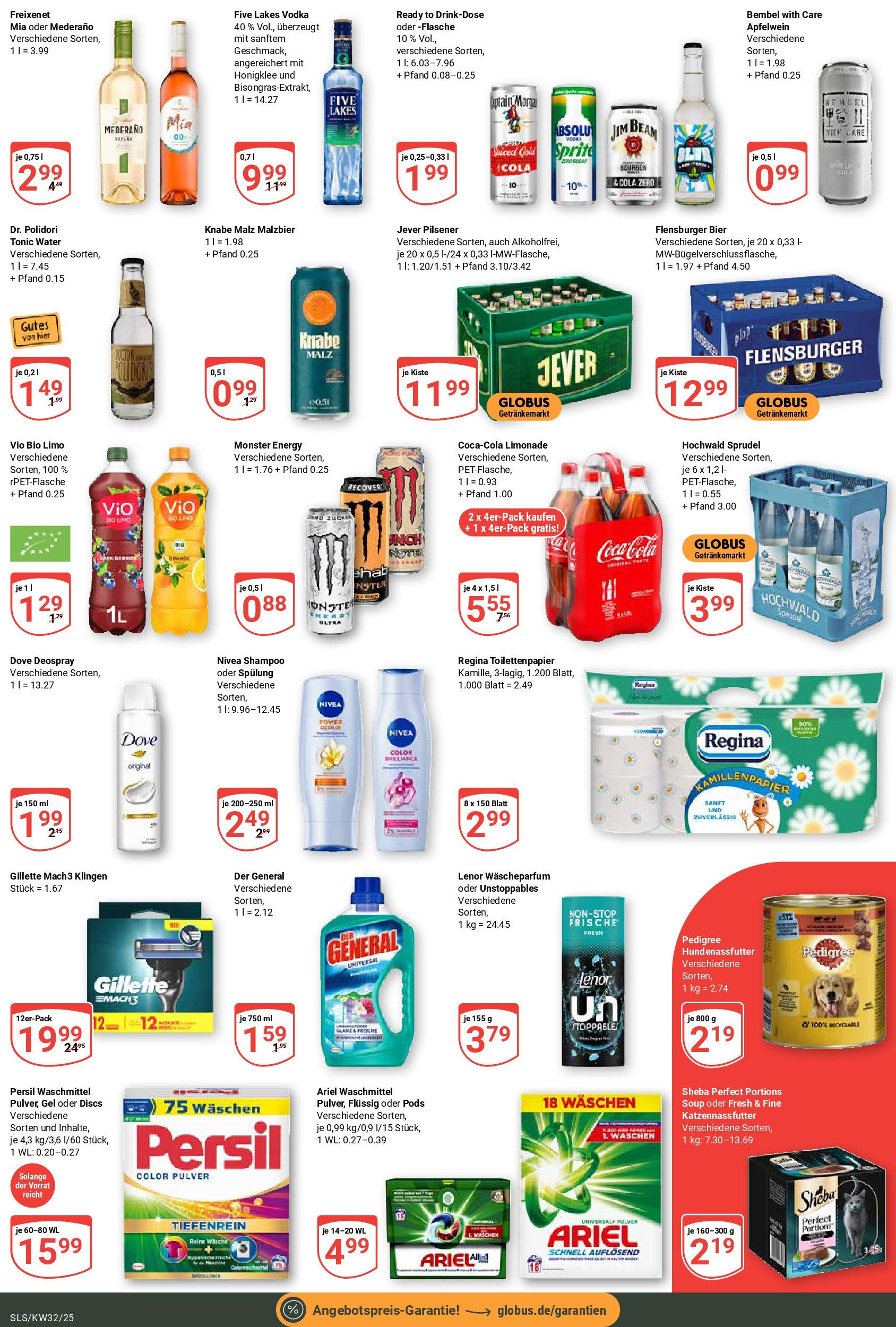 Globus prospekt Saarlouis	 (ab 03.08.2025) » Angebote online | Seite: 5 | Produkte: Sprite, Spülung, Captain morgan, Bourbon