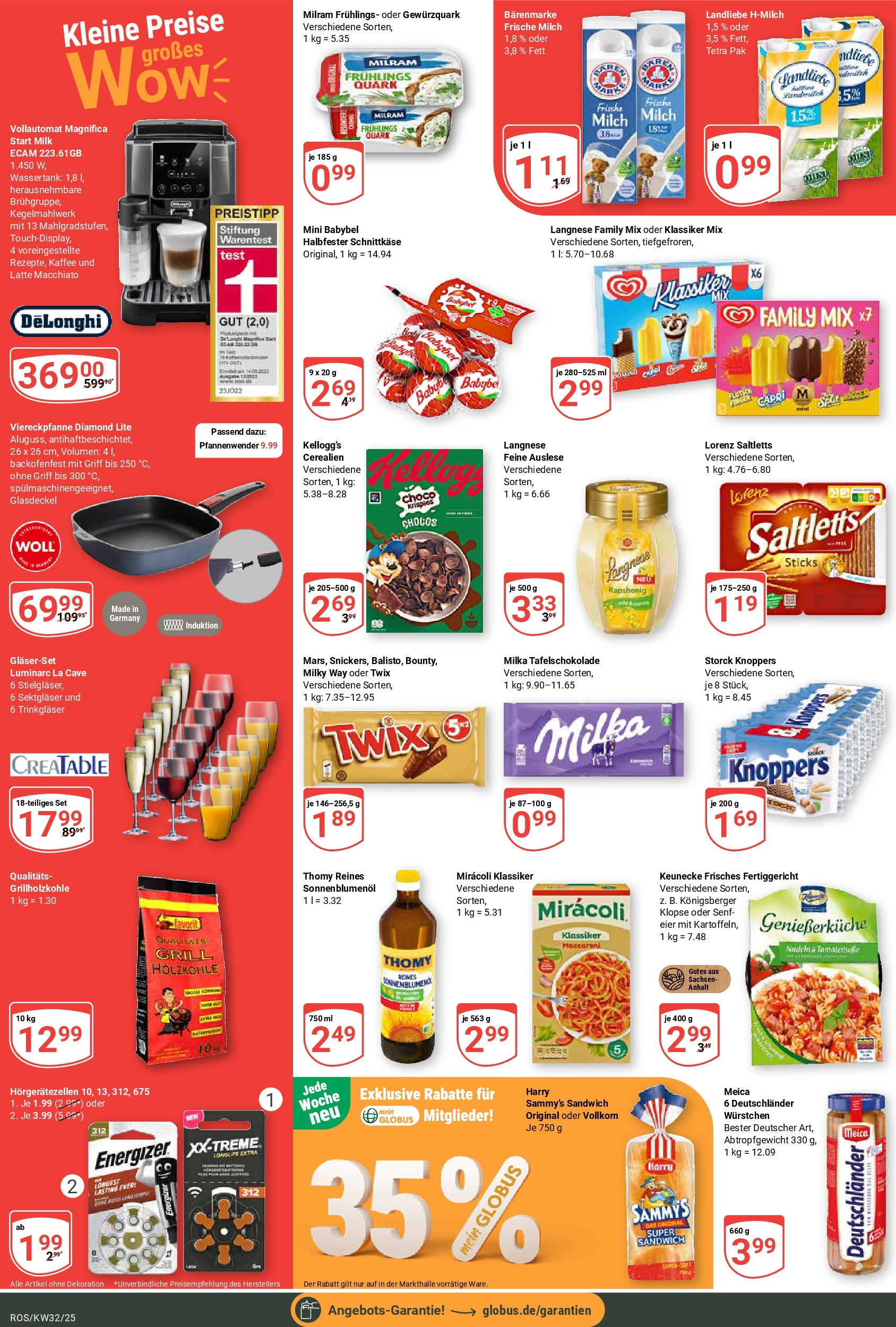 Globus prospekt Lambrechtshagen (ab 03.08.2025) » Angebote ab Montag | Seite: 2 | Produkte: Langnese, Twix, Knoppers, Babybel Globus prospekt Lambrechtshagen (ab 03.08.2025) » Angebote online | Seite: 2 | Produkte: Langnese, Twix, Knoppers, Babybel
