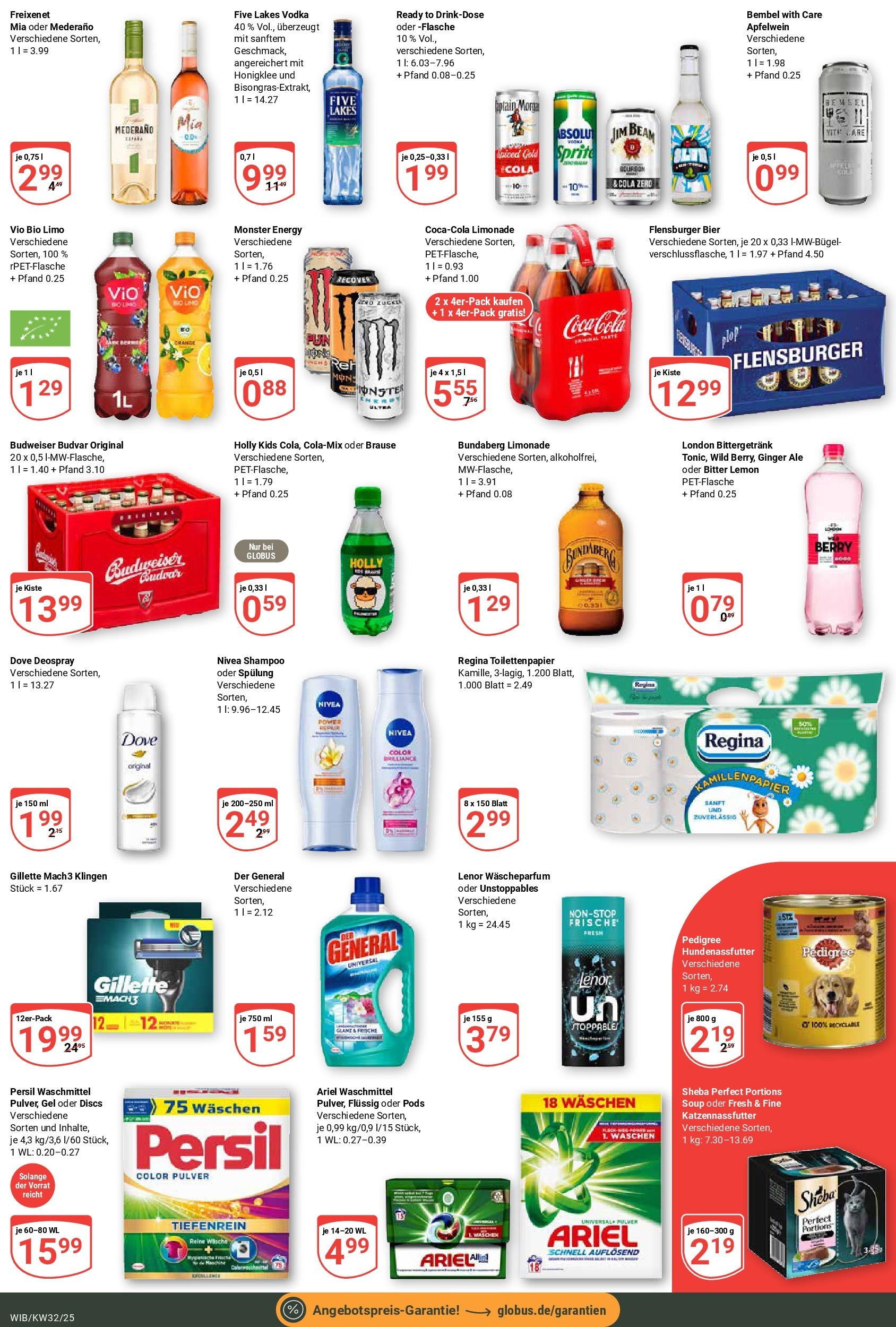 Globus prospekt Wiesbaden-Nordenstadt	 (ab 03.08.2025) » Angebote online | Seite: 3 | Produkte: Jim beam, Limonade, Bourbon, Persil