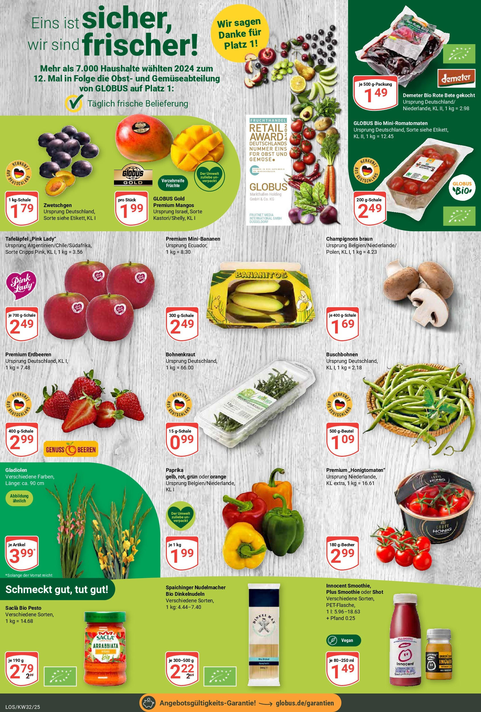 Globus prospekt Losheim Am See (ab 03.08.2025) » Angebote ab Montag | Seite: 6 | Produkte: Zwetschgen, Champignons, Obst, Erdbeeren Globus prospekt Losheim Am See (ab 03.08.2025) » Angebote online | Seite: 6 | Produkte: Zwetschgen, Champignons, Obst, Erdbeeren