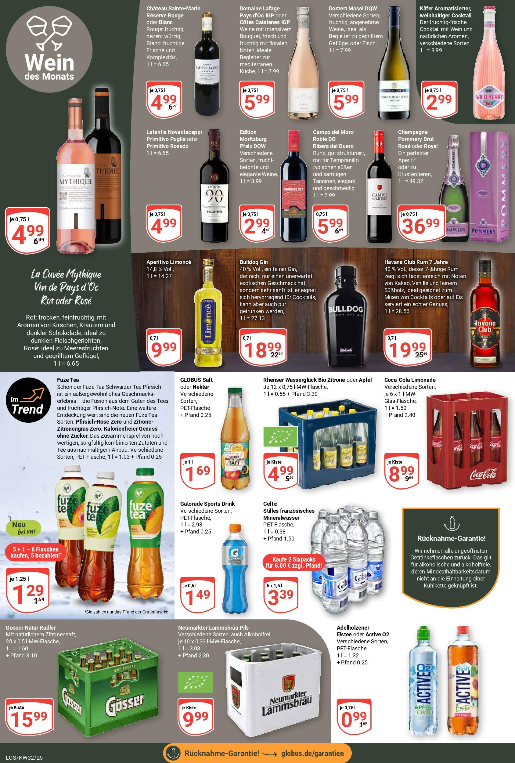 Globus prospekt Losheim Am See (ab 03.08.2025) » Angebote ab Montag | Seite: 15 | Produkte: Äpfel, Mineralwasser, Pfirsich, Wein Globus prospekt Losheim Am See (ab 03.08.2025) » Angebote online | Seite: 15 | Produkte: Äpfel, Mineralwasser, Pfirsich, Wein