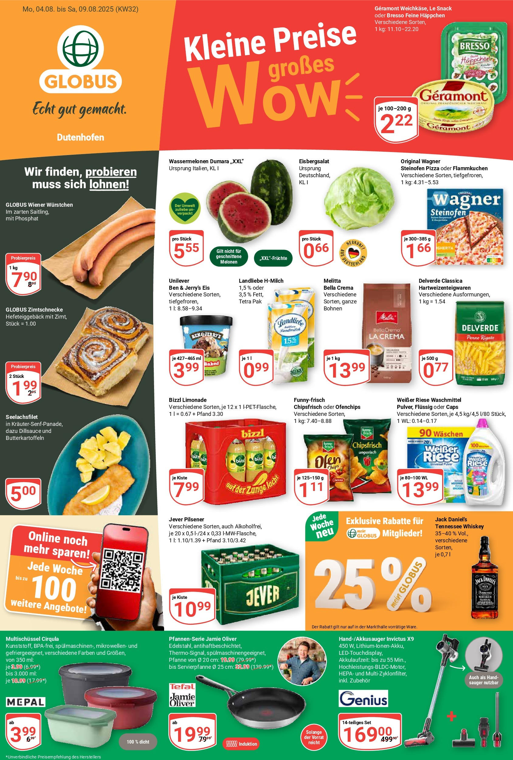 Globus prospekt Wetzlar-Dutenhofen (ab 03.08.2025) » Angebote ab Montag | Seite: 4 | Produkte: Melitta, Chips, Whiskey, Eis Globus prospekt Wetzlar-Dutenhofen (ab 03.08.2025) » Angebote online | Seite: 4 | Produkte: Melitta, Chips, Whiskey, Eis