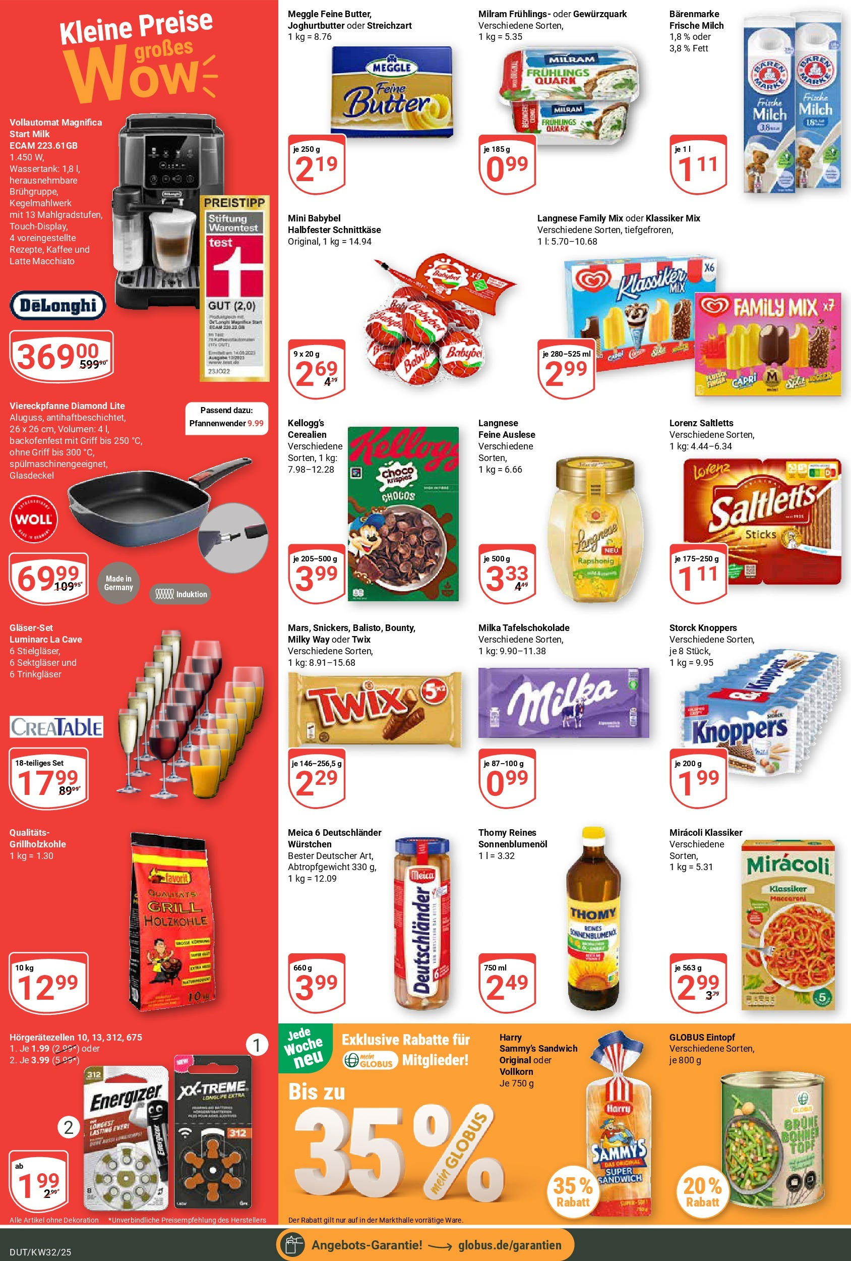 Globus prospekt Wetzlar-Dutenhofen (ab 03.08.2025) » Angebote ab Montag | Seite: 5 | Produkte: Milch, Butter, Sonnenblumenol, Milka Globus prospekt Wetzlar-Dutenhofen (ab 03.08.2025) » Angebote online | Seite: 5 | Produkte: Milch, Butter, Sonnenblumenol, Milka