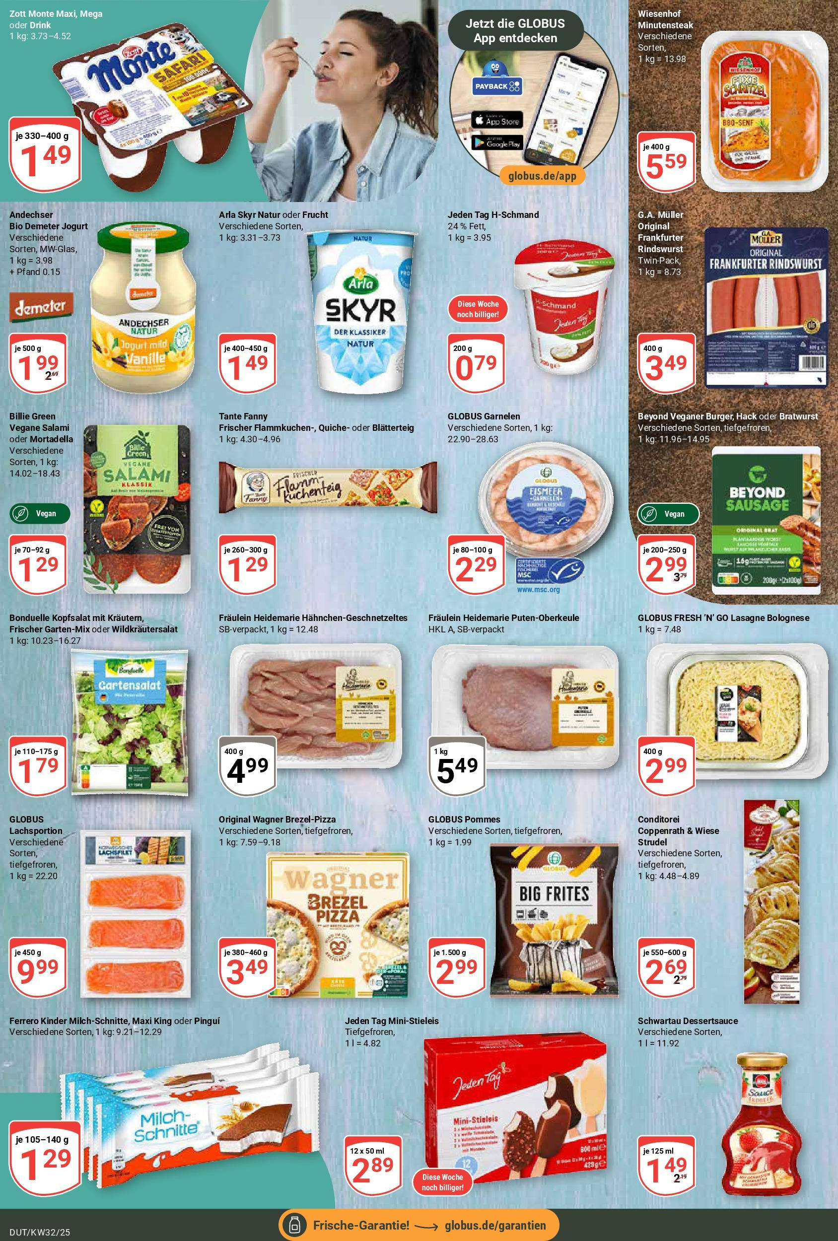 Globus prospekt Wetzlar-Dutenhofen (ab 03.08.2025) » Angebote ab Montag | Seite: 11 | Produkte: Garnelen, Skyr, Salami, Pizza Globus prospekt Wetzlar-Dutenhofen (ab 03.08.2025) » Angebote online | Seite: 11 | Produkte: Garnelen, Skyr, Salami, Pizza