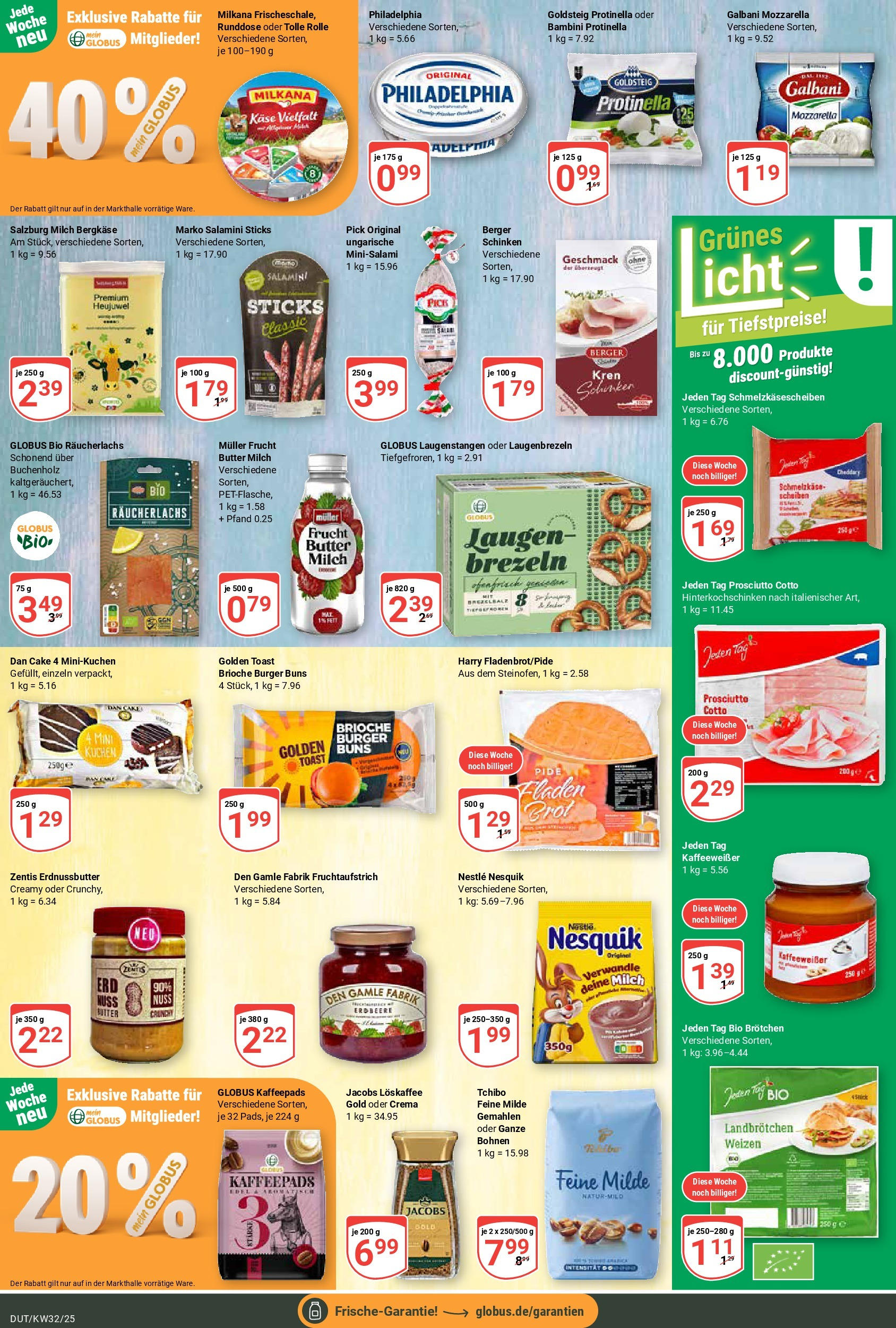 Globus prospekt Wetzlar-Dutenhofen (ab 03.08.2025) » Angebote ab Montag | Seite: 12 | Produkte: Kaffeepads, Mozzarella, Brot, Kuchen Globus prospekt Wetzlar-Dutenhofen (ab 03.08.2025) » Angebote online | Seite: 12 | Produkte: Kaffeepads, Mozzarella, Brot, Kuchen