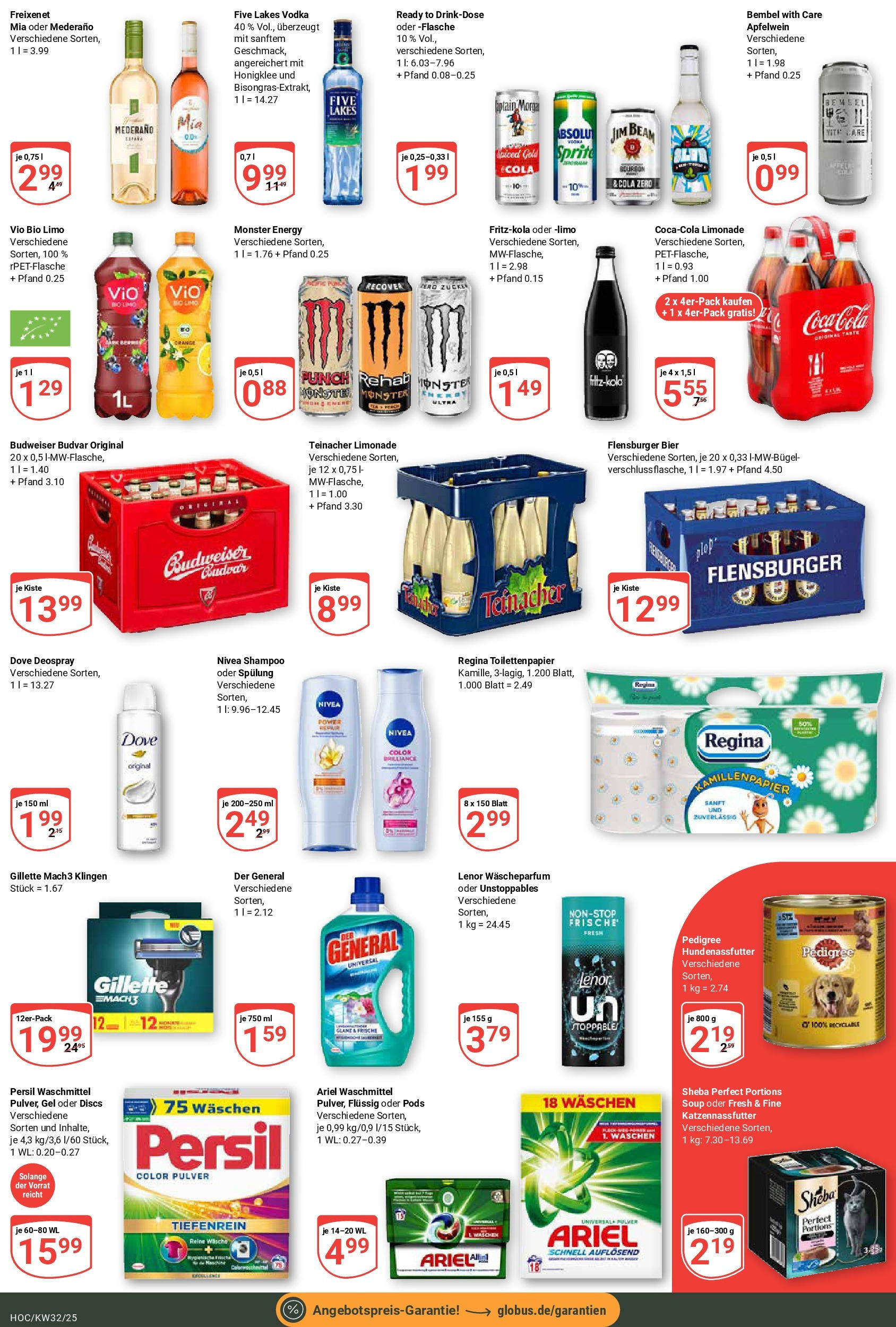 Globus prospekt Hockenheim (ab 03.08.2025) » Angebote ab Montag | Seite: 3 | Produkte: Limonade, Shampoo, Waschmittel, Pedigree Globus prospekt Hockenheim (ab 03.08.2025) » Angebote online | Seite: 3 | Produkte: Limonade, Shampoo, Waschmittel, Pedigree