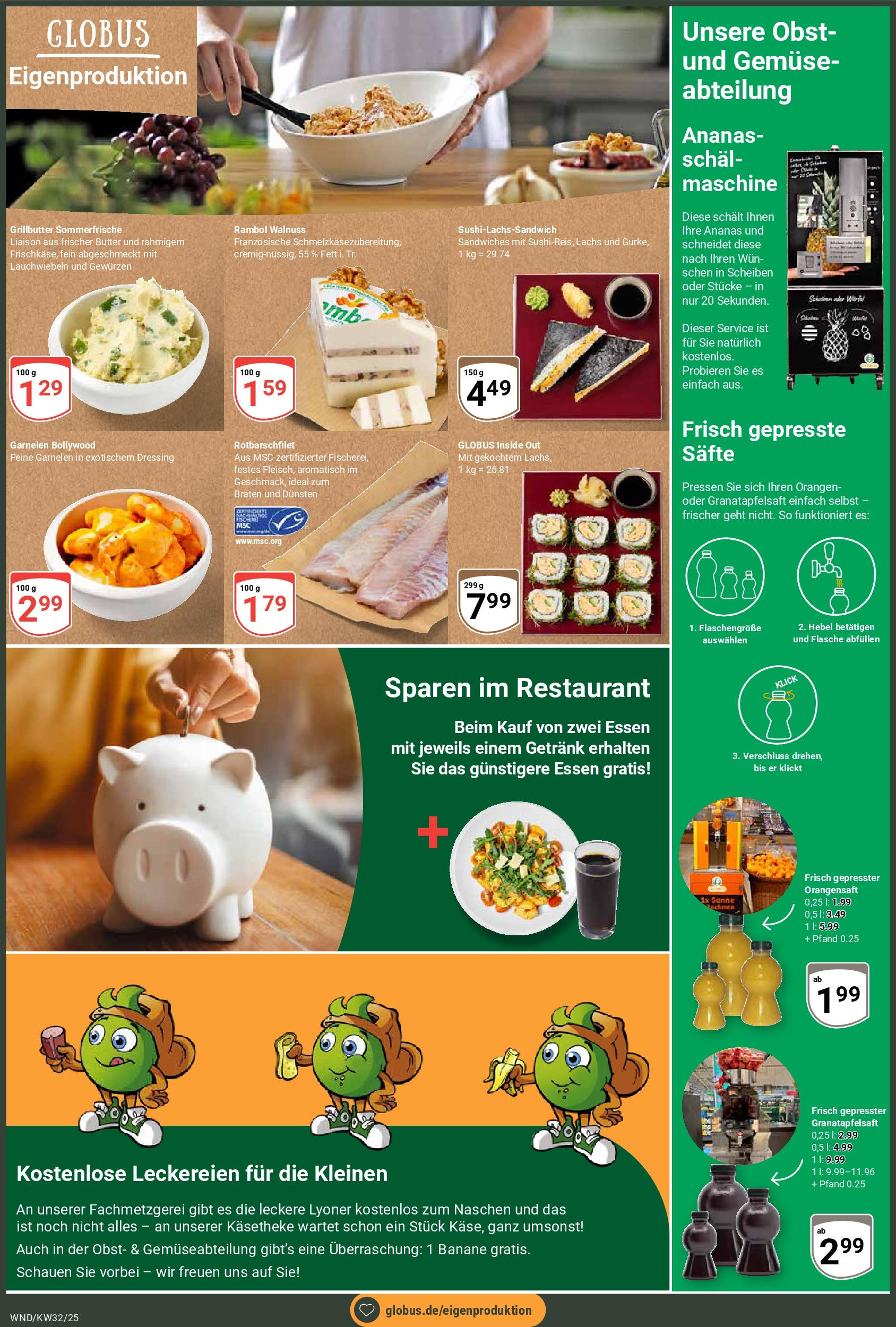 Globus prospekt St. Wendel	 (ab 03.08.2025) » Angebote online | Seite: 2 | Produkte: Orangen, Orangensaft, Lachs, Schal
