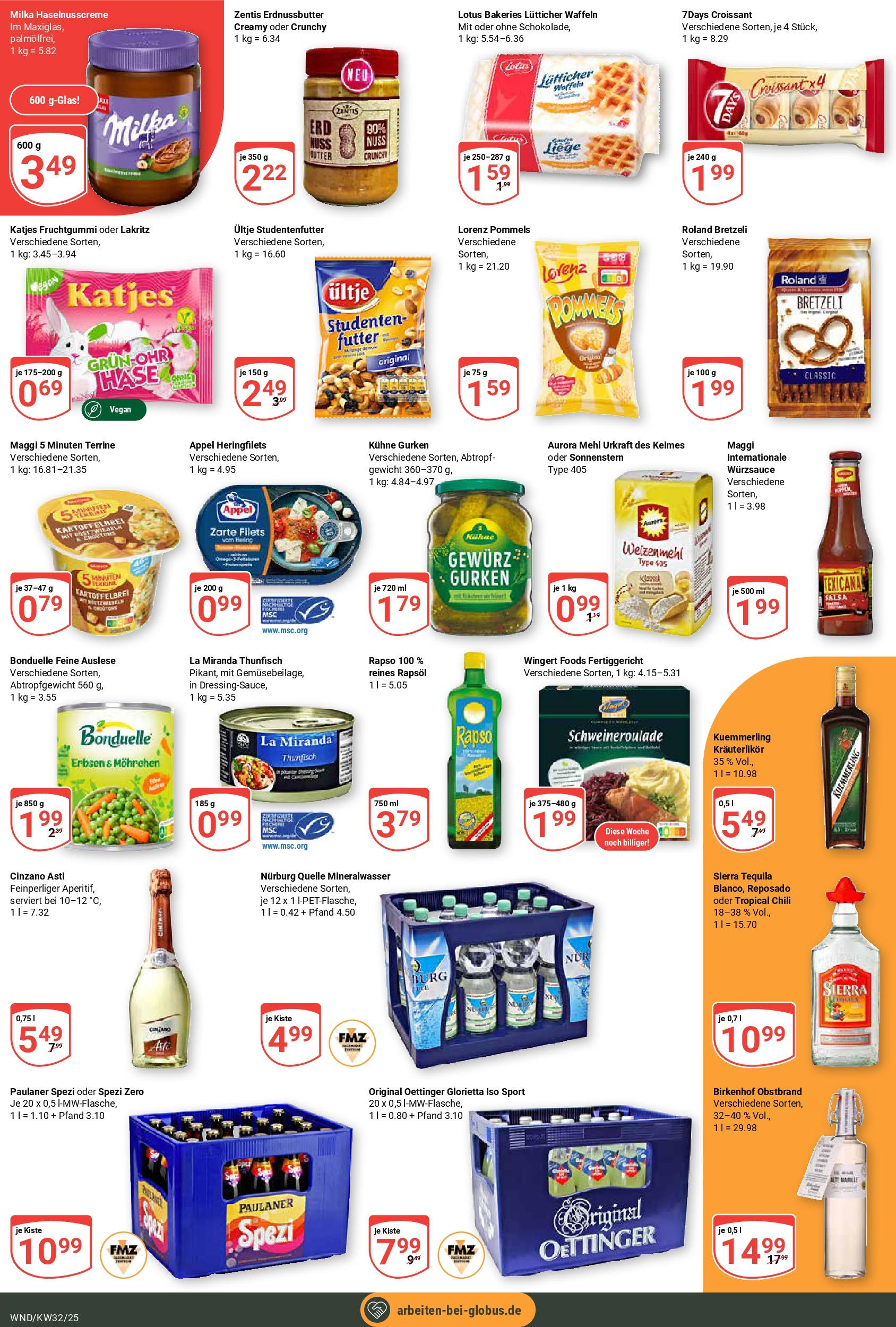 Globus prospekt St. Wendel	 (ab 03.08.2025) » Angebote online | Seite: 6 | Produkte: Rapsöl, Paulaner spezi, Croissant, Maggi 5 minuten terrine