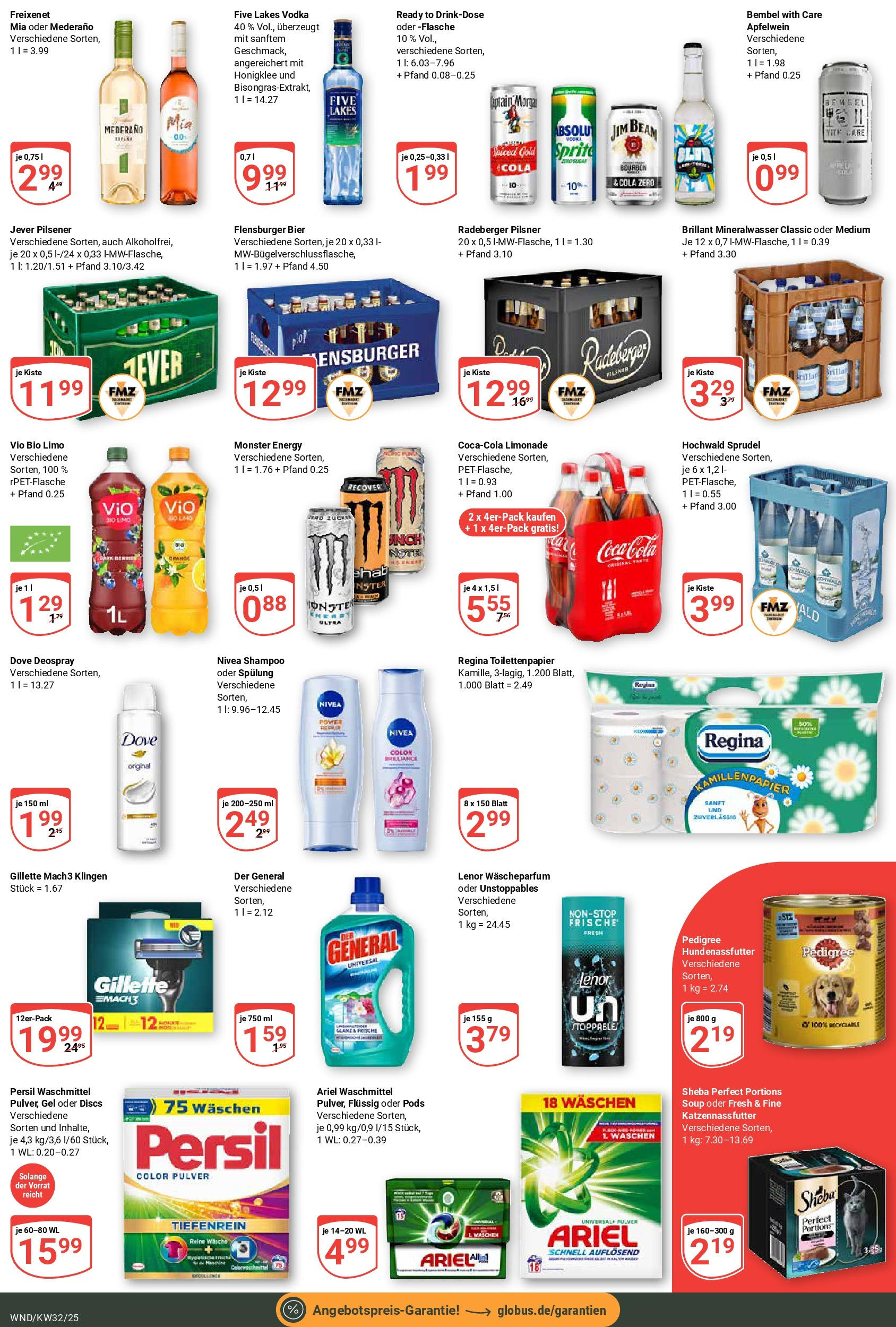 Globus prospekt St. Wendel	 (ab 03.08.2025) » Angebote online | Seite: 7 | Produkte: Spülung, Monster, Pedigree, Toilettenpapier