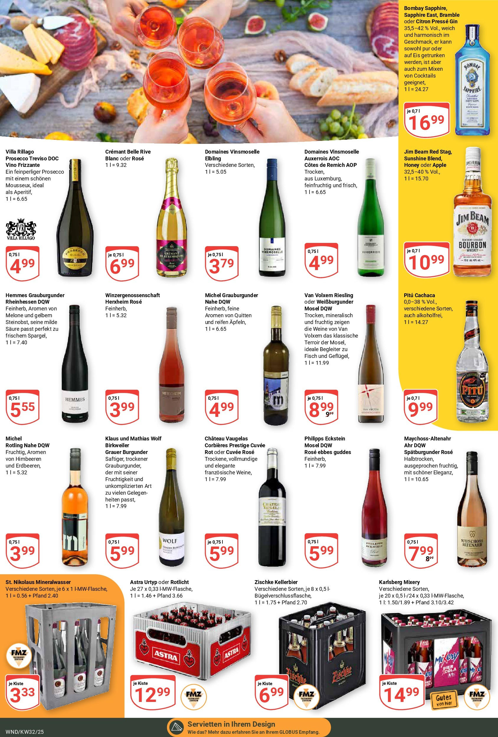 Globus prospekt St. Wendel	 (ab 03.08.2025) » Angebote online | Seite: 22 | Produkte: Himbeeren, Fisch, Gin, Eis