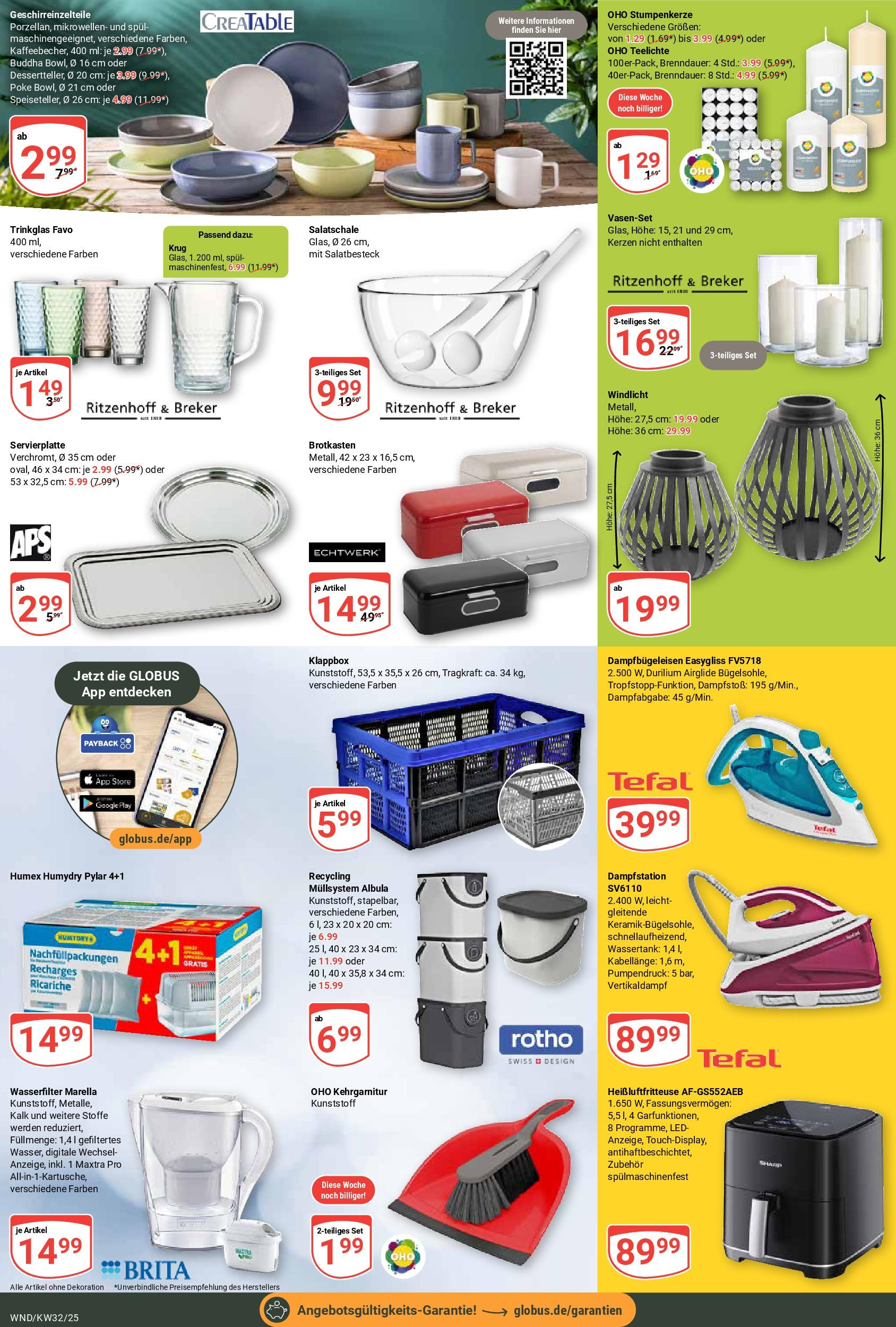Globus prospekt St. Wendel	 (ab 03.08.2025) » Angebote online | Seite: 26 | Produkte: Heißluftfritteuse