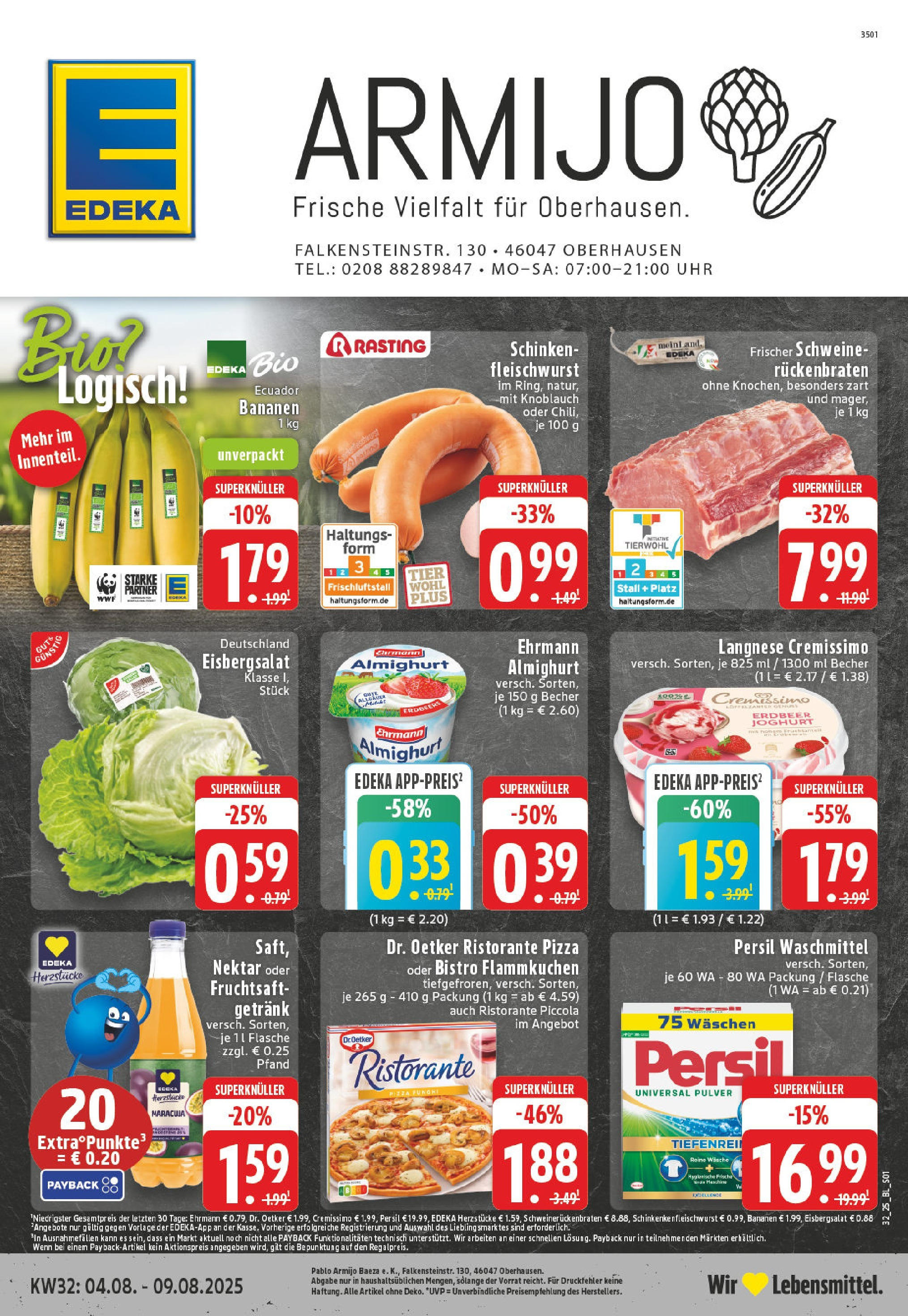 Edeka prospekt Oberhausen	 (ab 03.08.2025) » Angebote Online | Seite: 1