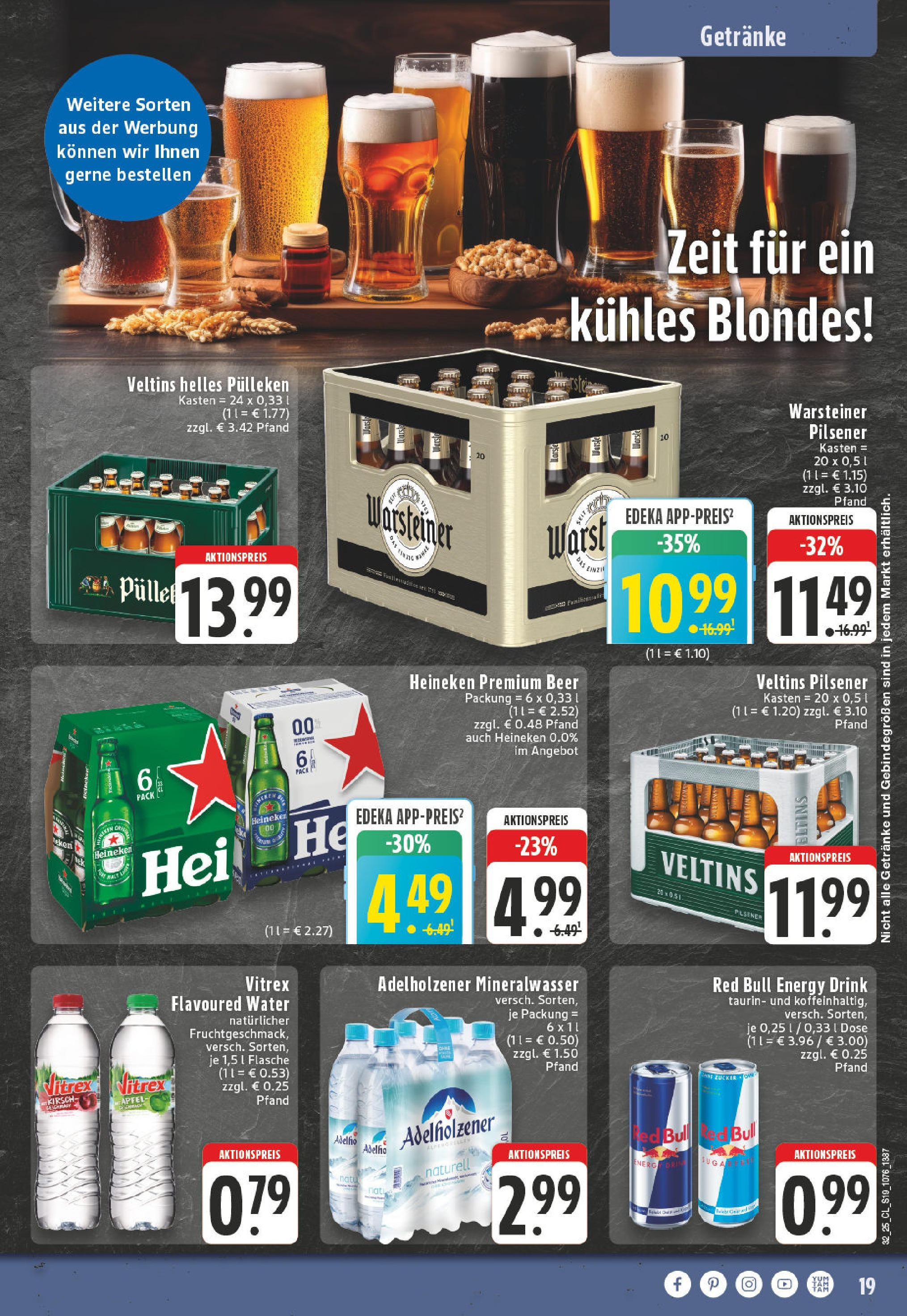 Edeka prospekt Herne-Sodingen (ab 03.08.2025) » Angebote Online | Seite: 19 | Produkte: Helles pulleken, Äpfel, Heineken, Warsteiner Edeka prospekt Herne-Sodingen (ab 03.08.2025) » Angebote Online | Seite: 19 | Produkte: Helles pulleken, Äpfel, Heineken, Warsteiner