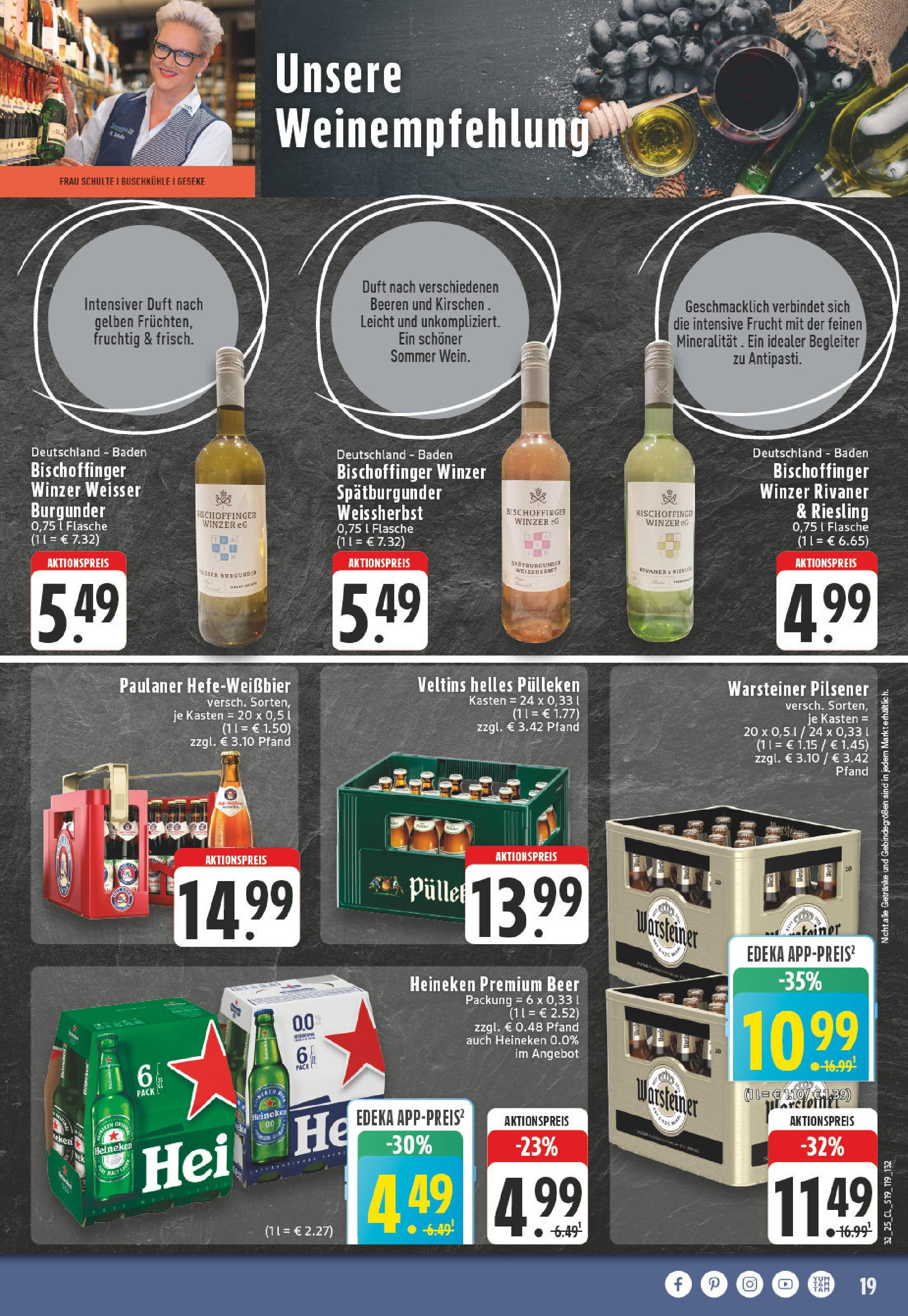 Edeka prospekt Rüthen (ab 03.08.2025) » Angebote Online | Seite: 19 | Produkte: Duft, Kirschen, Heineken, Warsteiner Edeka prospekt Rüthen (ab 03.08.2025) » Angebote Online | Seite: 19 | Produkte: Duft, Kirschen, Heineken, Warsteiner