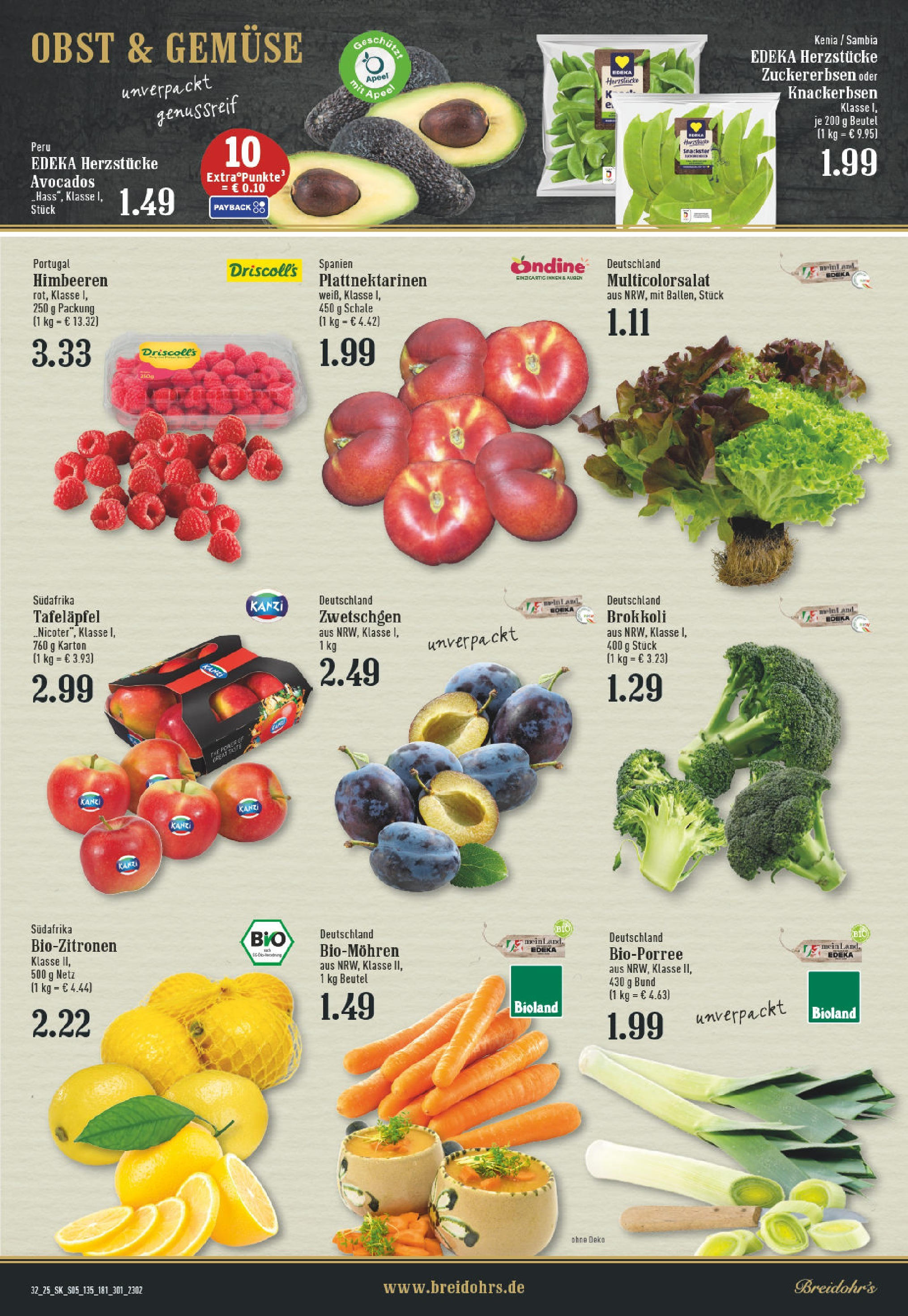 Edeka prospekt Rösrath (ab 03.08.2025) » Angebote Online | Seite: 5 | Produkte: Himbeeren, Avocado, Gemüse, Brokkoli Edeka prospekt Rösrath (ab 03.08.2025) » Angebote Online | Seite: 5 | Produkte: Himbeeren, Avocado, Gemüse, Brokkoli