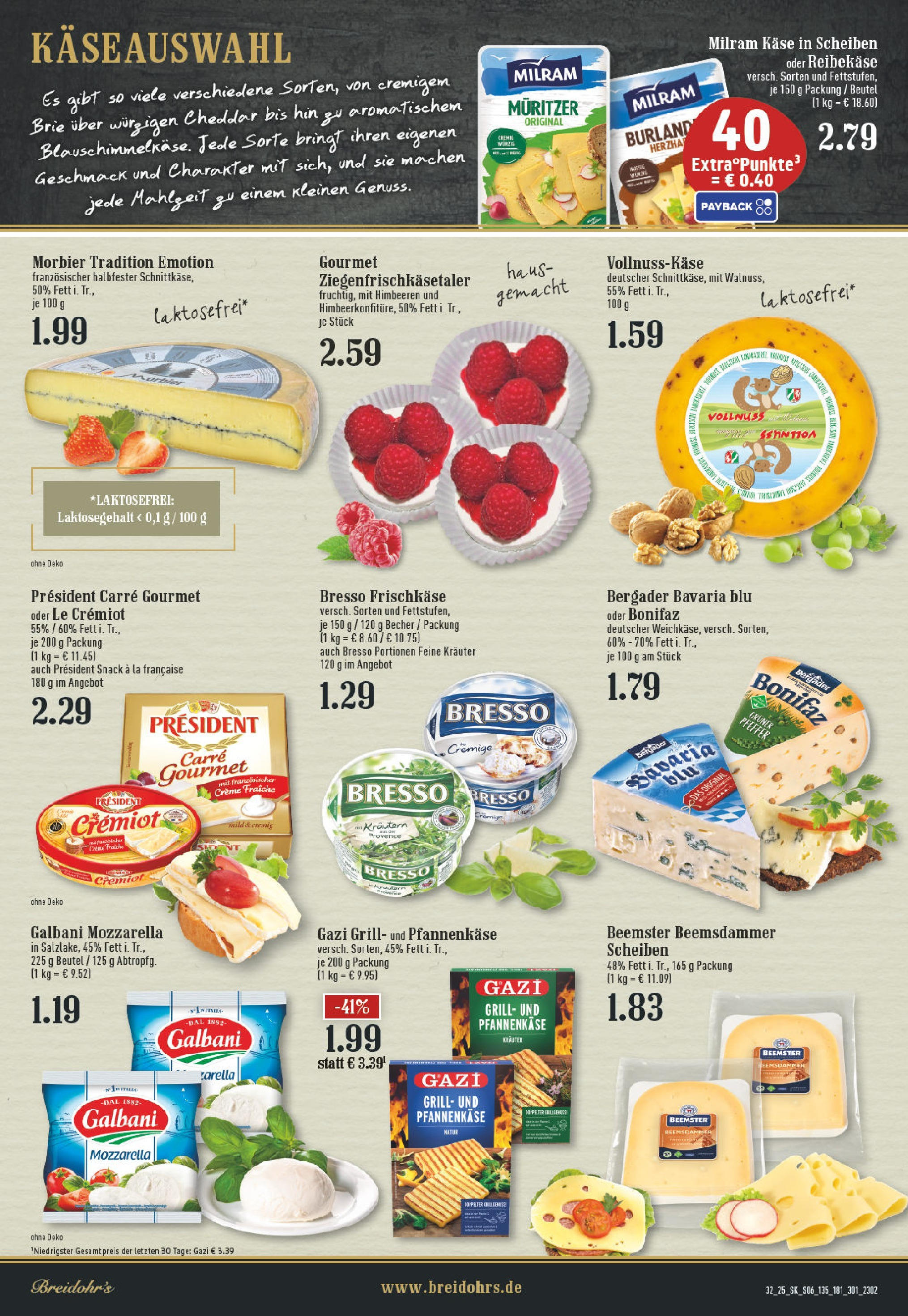 Edeka prospekt Rösrath (ab 03.08.2025) » Angebote Online | Seite: 6 | Produkte: Käse, Mozzarella, Bresso, Milram Edeka prospekt Rösrath (ab 03.08.2025) » Angebote Online | Seite: 6 | Produkte: Käse, Mozzarella, Bresso, Milram
