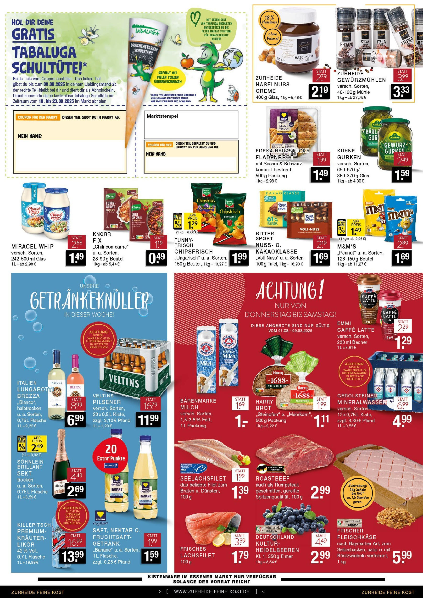 Edeka prospekt Gladbeck (ab 03.08.2025) » Angebote Online | Seite: 6 | Produkte: Creme, Heidelbeeren, Wurst, Chips Edeka prospekt Gladbeck (ab 03.08.2025) » Angebote Online | Seite: 6 | Produkte: Creme, Heidelbeeren, Wurst, Chips
