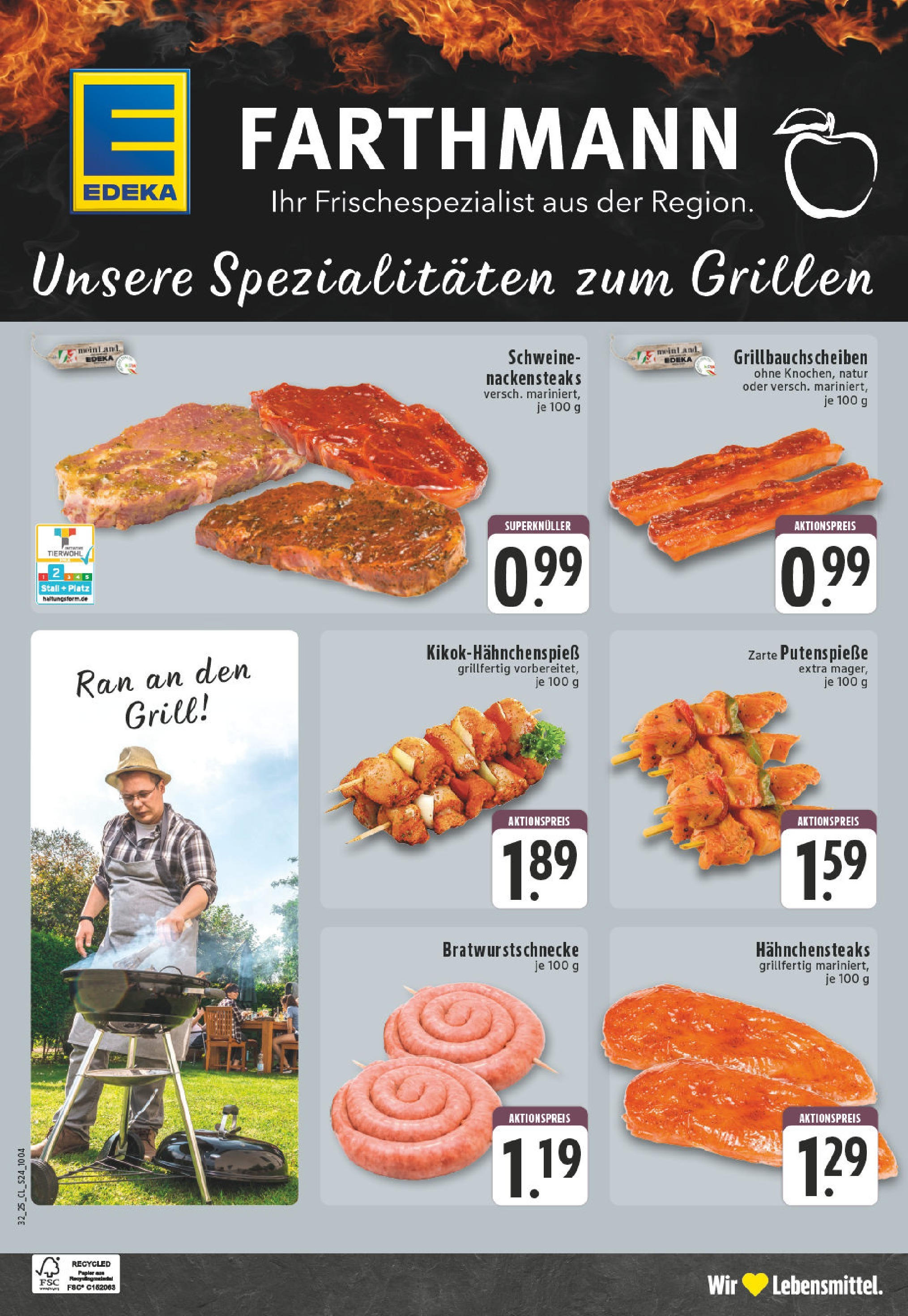 Edeka prospekt Versmold	 (ab 03.08.2025) » Angebote Online | Seite: 24 | Produkte: Nackensteaks, Grill, Steak