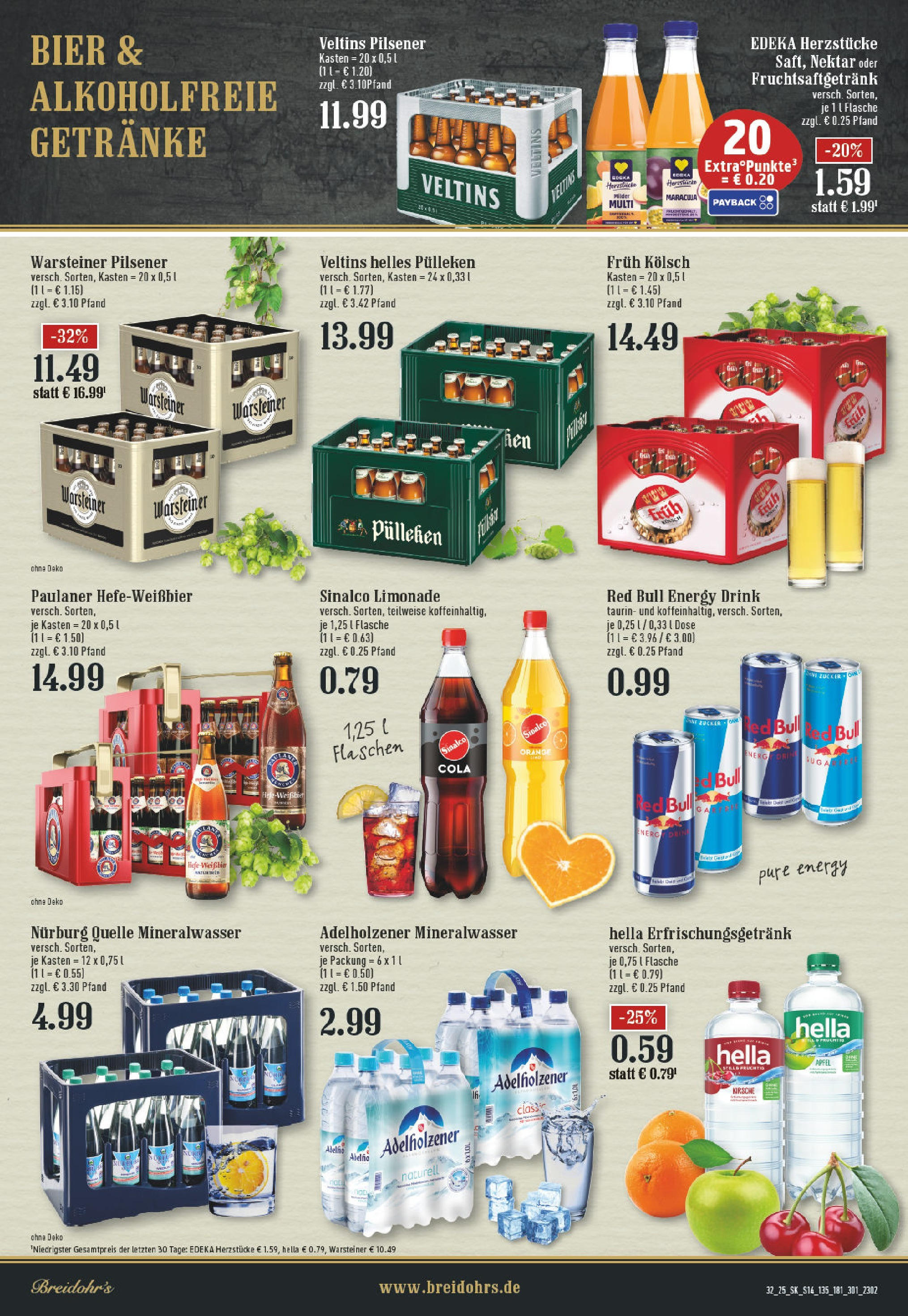 Edeka prospekt Rösrath (ab 03.08.2025) » Angebote Online | Seite: 14 | Produkte: Sinalco, Äpfel, Warsteiner, Veltins Edeka prospekt Rösrath (ab 03.08.2025) » Angebote Online | Seite: 14 | Produkte: Sinalco, Äpfel, Warsteiner, Veltins