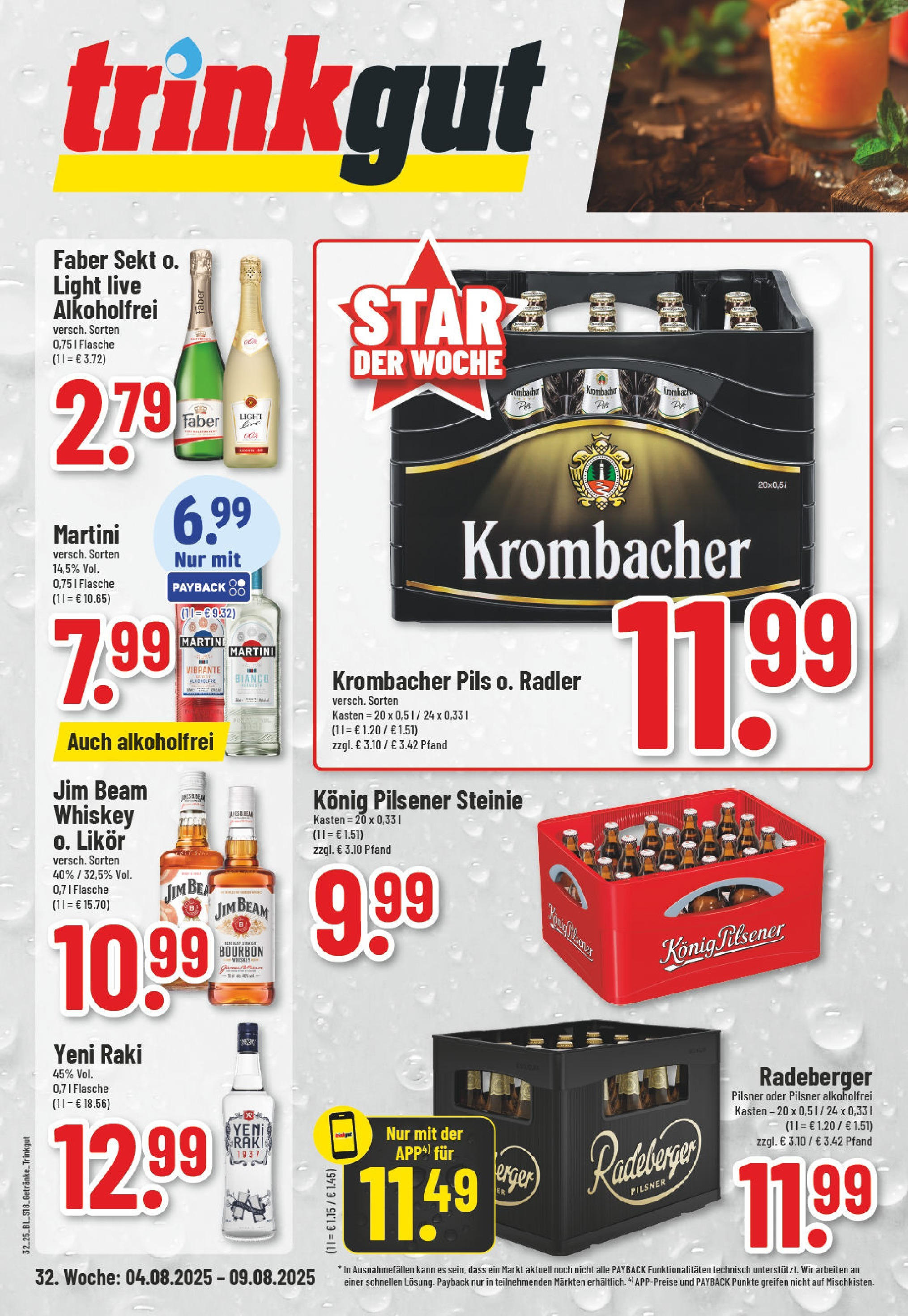 Edeka prospekt Essen-Werden	 (ab 03.08.2025) » Angebote Online | Seite: 18 | Produkte: Konig pilsener, Pils, Radeberger pilsner, Whiskey