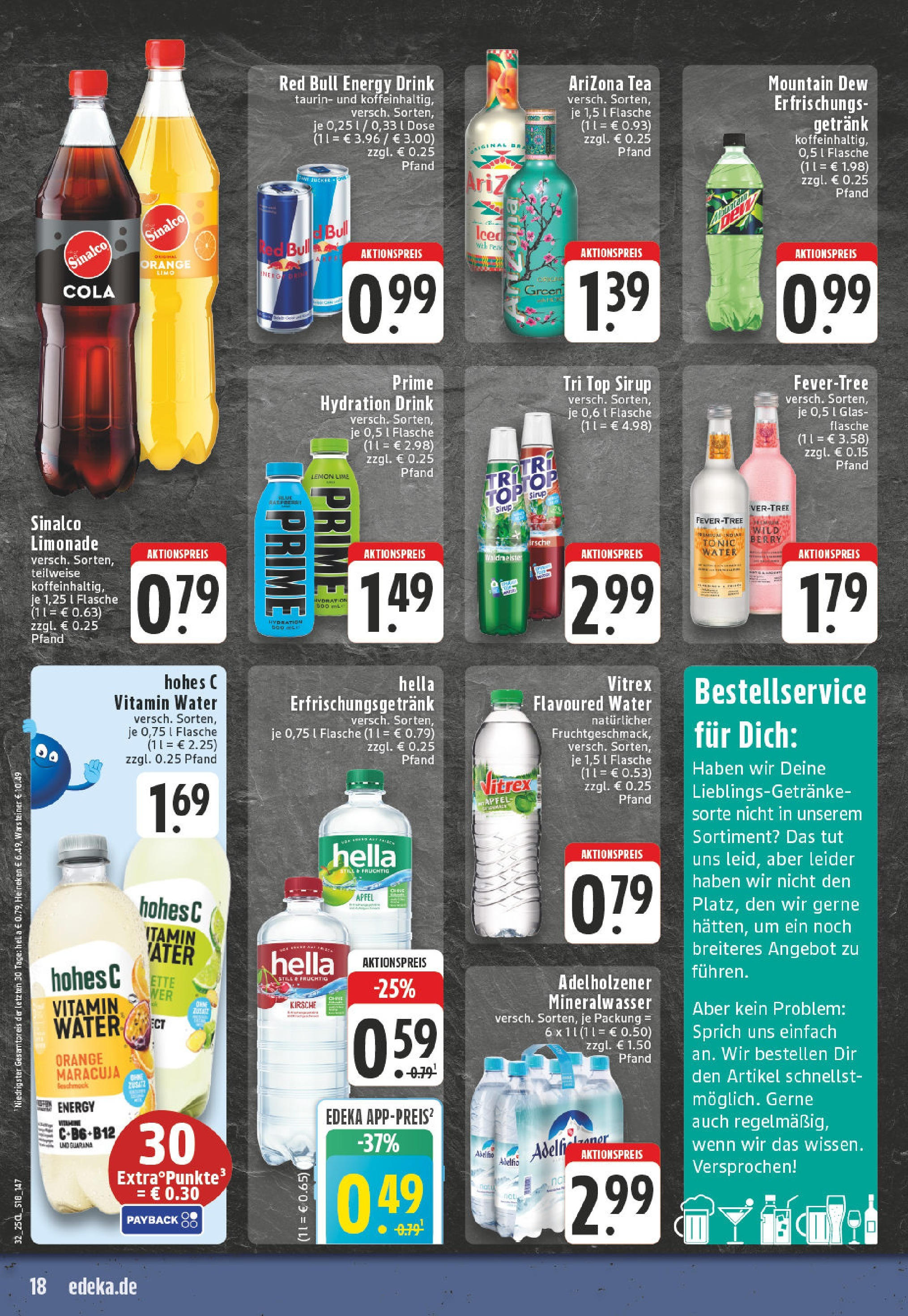 Edeka prospekt Bornheim-Walberberg	 (ab 03.08.2025) » Angebote Online | Seite: 18 | Produkte: Cola, Adelholzener, Hella, Warsteiner