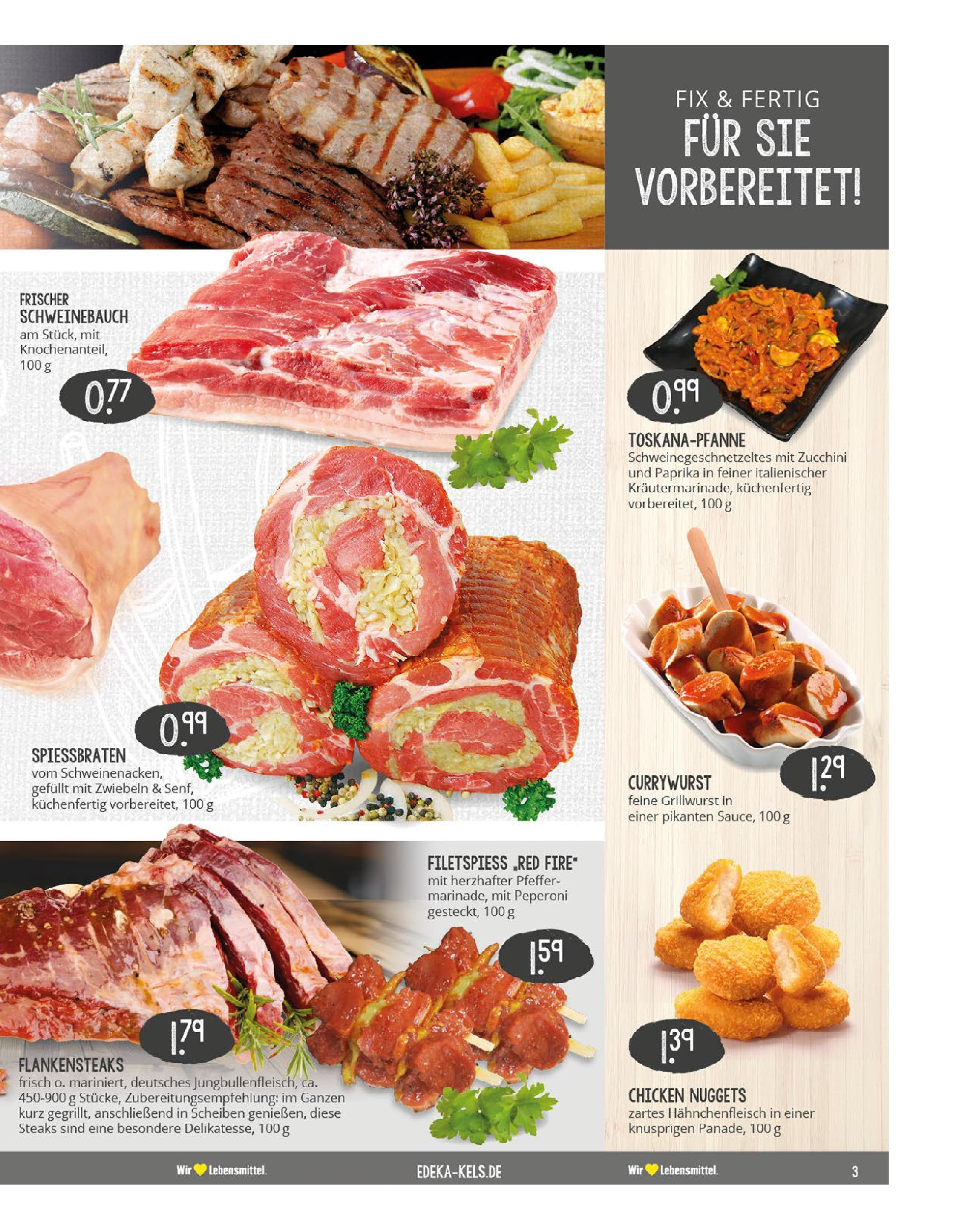 Edeka prospekt Mülheim A. D. Ruhr (ab 03.08.2025) » Angebote Online | Seite: 3 | Produkte: Schweinebauch, Zwiebeln, Paprika, Pfeffer Edeka prospekt Mülheim A. D. Ruhr (ab 03.08.2025) » Angebote Online | Seite: 3 | Produkte: Schweinebauch, Zwiebeln, Paprika, Pfeffer