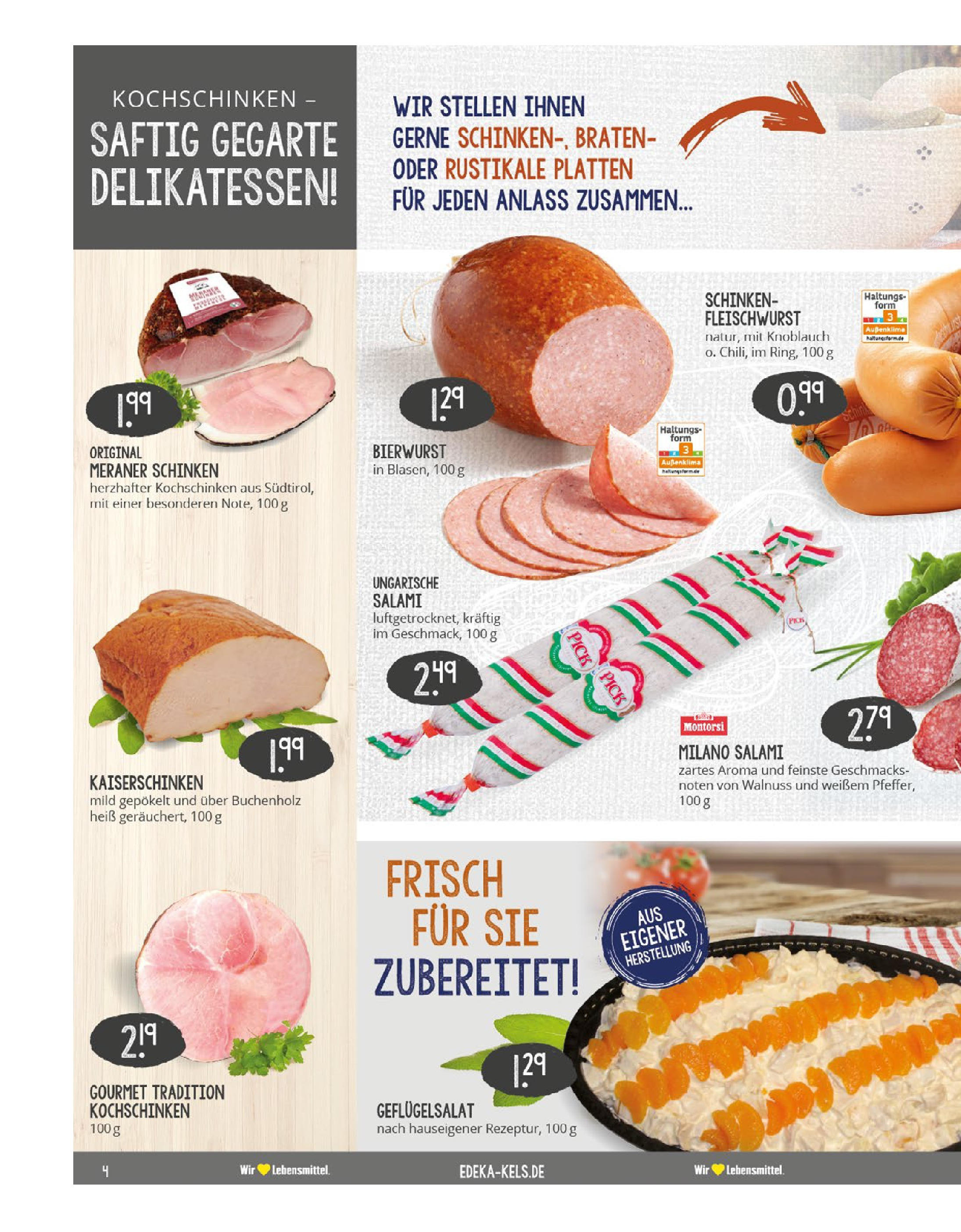 Edeka prospekt Mülheim A. D. Ruhr (ab 03.08.2025) » Angebote Online | Seite: 4 | Produkte: Knoblauch, Salami, Schinken Edeka prospekt Mülheim A. D. Ruhr (ab 03.08.2025) » Angebote Online | Seite: 4 | Produkte: Knoblauch, Salami, Schinken