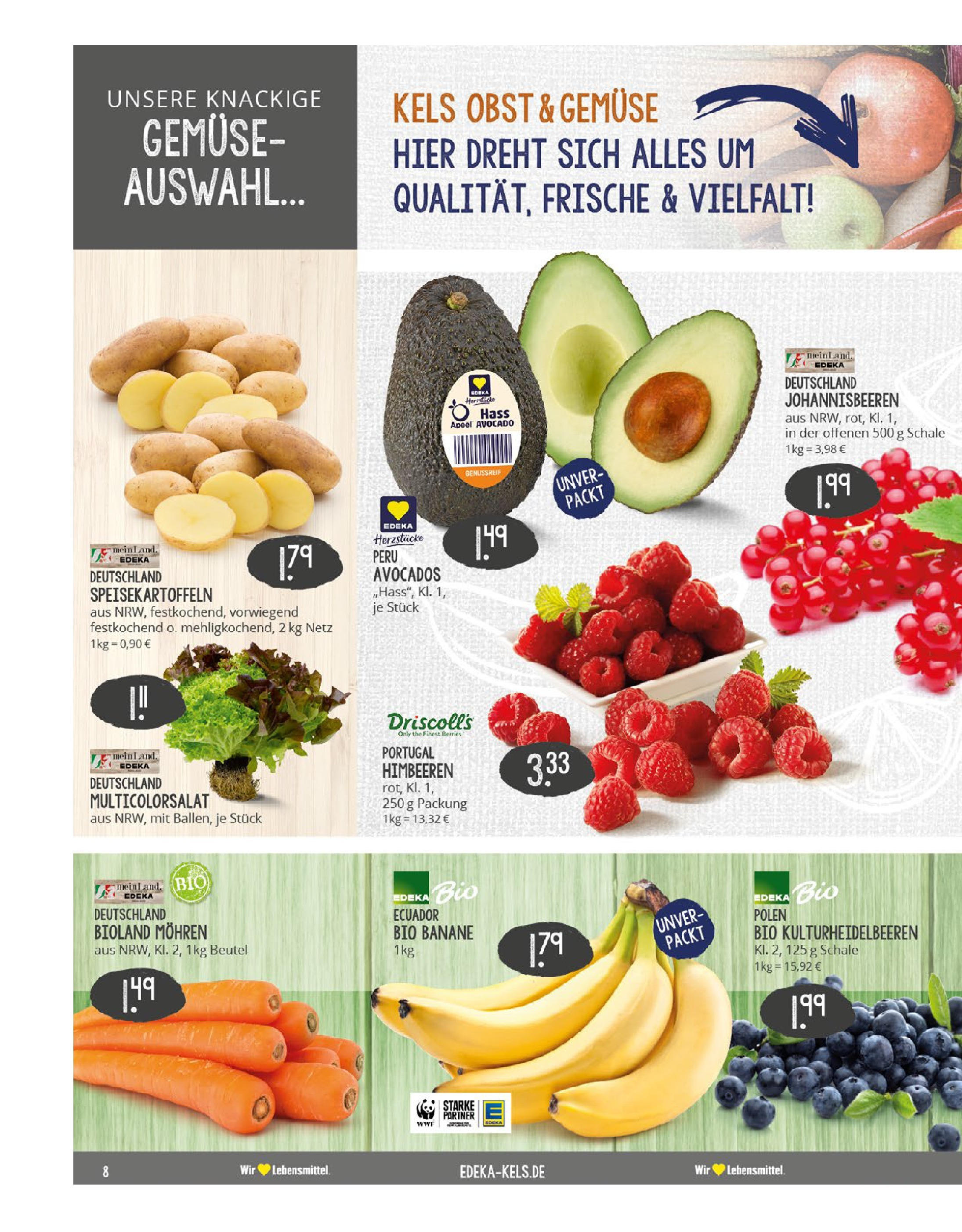 Edeka prospekt Mülheim A. D. Ruhr (ab 03.08.2025) » Angebote Online | Seite: 8 | Produkte: Mohren, Avocado, Gemüse, Obst Edeka prospekt Mülheim A. D. Ruhr (ab 03.08.2025) » Angebote Online | Seite: 8 | Produkte: Mohren, Avocado, Gemüse, Obst