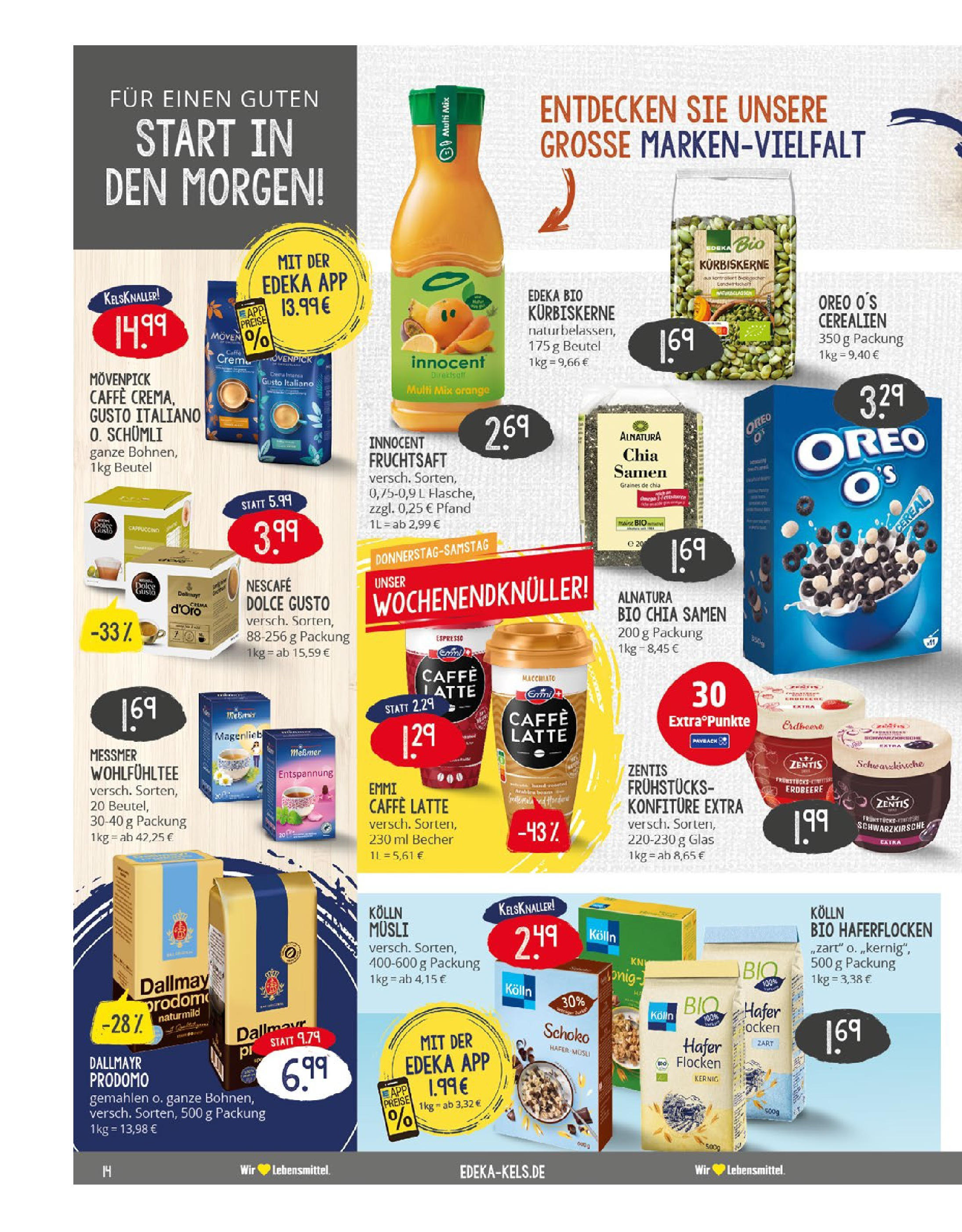 Edeka prospekt Mülheim A. D. Ruhr (ab 03.08.2025) » Angebote Online | Seite: 14 | Produkte: Nescafe, Kolln musli, Dallmayr, Dallmayr prodomo Edeka prospekt Mülheim A. D. Ruhr (ab 03.08.2025) » Angebote Online | Seite: 14 | Produkte: Nescafe, Kolln musli, Dallmayr, Dallmayr prodomo