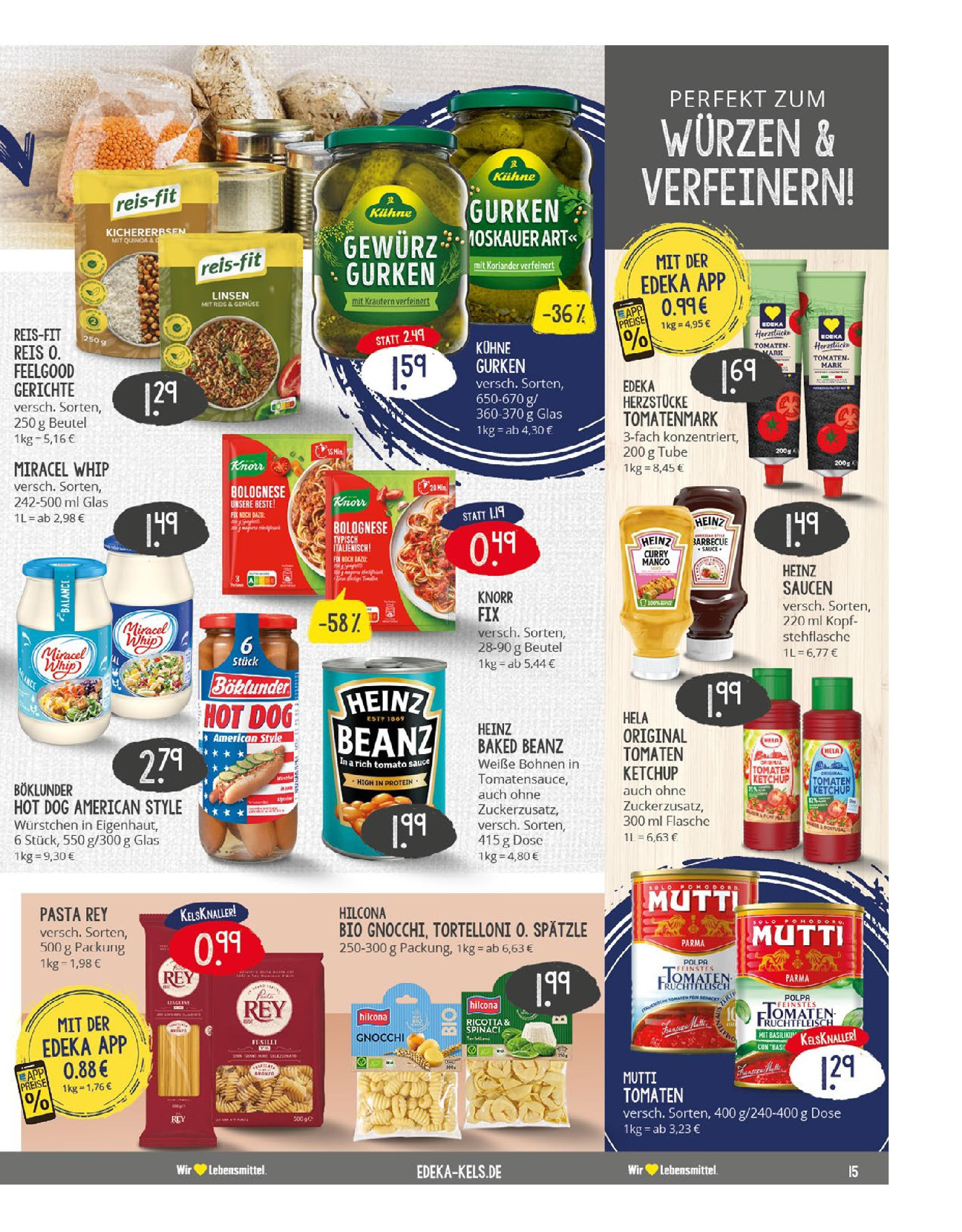 Edeka prospekt Mülheim A. D. Ruhr (ab 03.08.2025) » Angebote Online | Seite: 15 | Produkte: Miracel whip, Gemüse, Ketchup, Gurken Edeka prospekt Mülheim A. D. Ruhr (ab 03.08.2025) » Angebote Online | Seite: 15 | Produkte: Miracel whip, Gemüse, Ketchup, Gurken