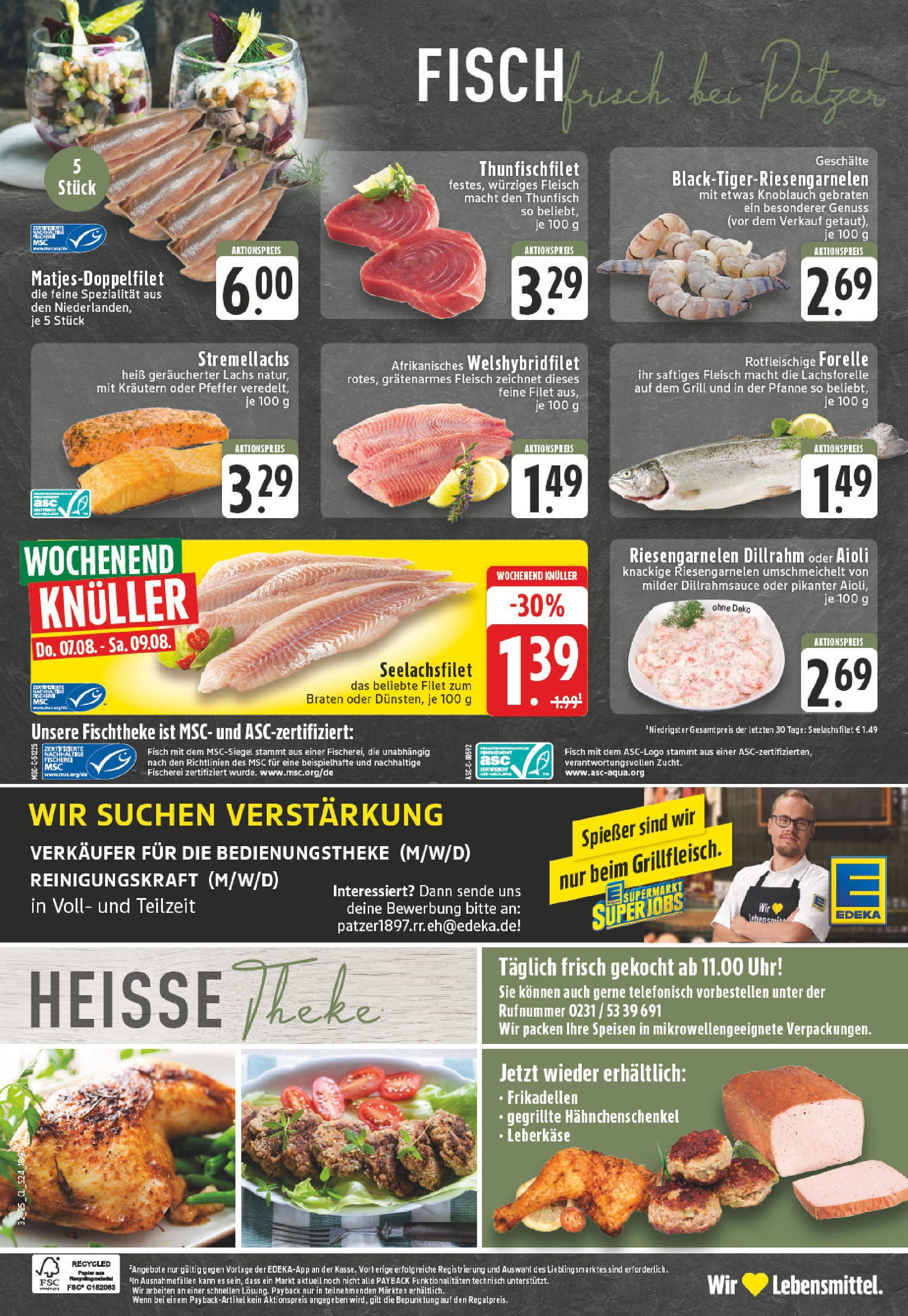 Edeka prospekt Dortmund - Wickede (ab 03.08.2025) » Angebote Online | Seite: 24 | Produkte: Thunfisch, Fisch, Uhr, Leberkase Edeka prospekt Dortmund - Wickede (ab 03.08.2025) » Angebote Online | Seite: 24 | Produkte: Thunfisch, Fisch, Uhr, Leberkase