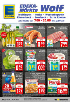 Edeka prospekt Saerbeck	 gültig ab dem 03.08.2025