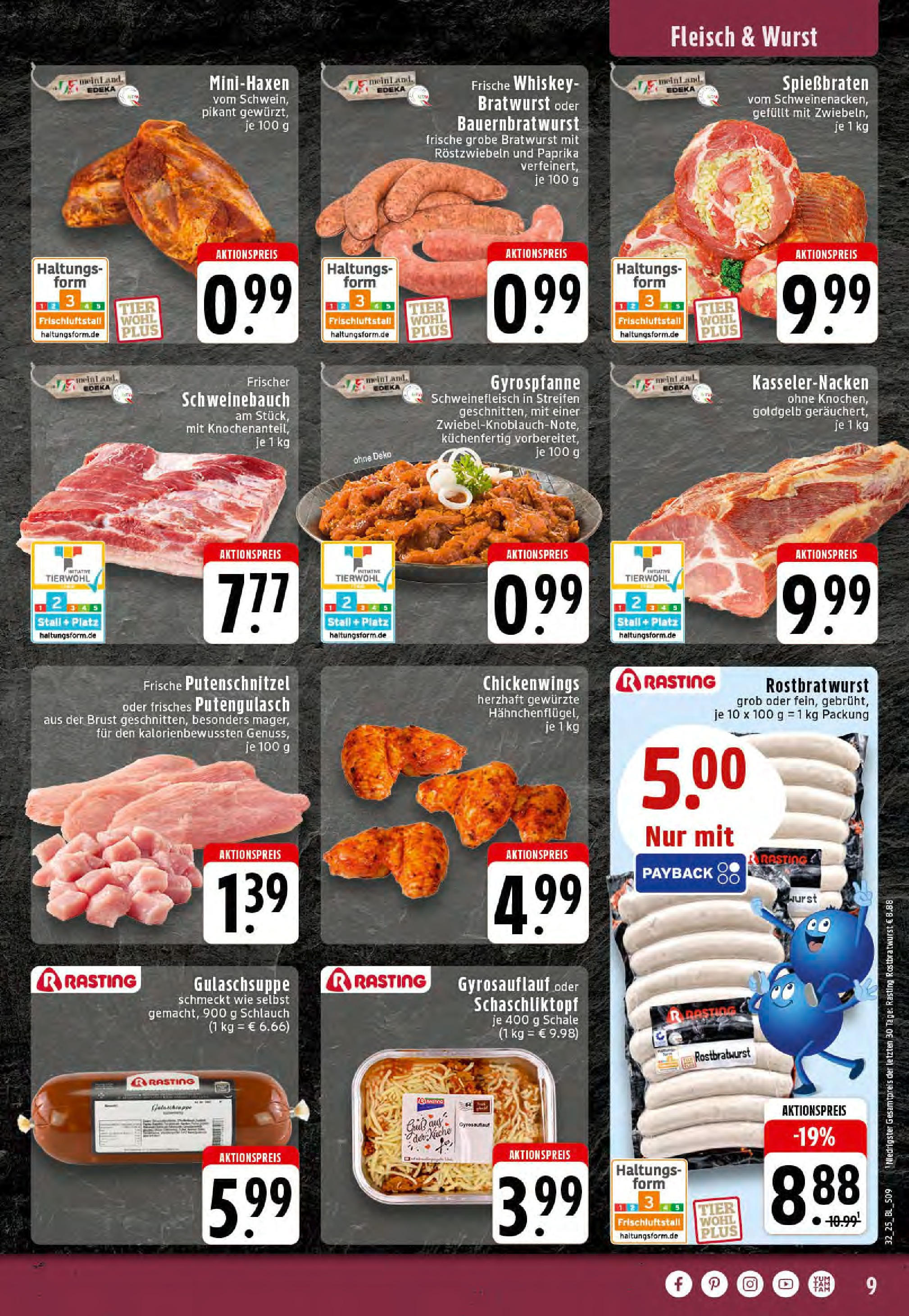 Edeka prospekt Dortmund-Eving	 (ab 03.08.2025) » Angebote Online | Seite: 9 | Produkte: Paprika, Putenschnitzel, Fleisch, Whiskey