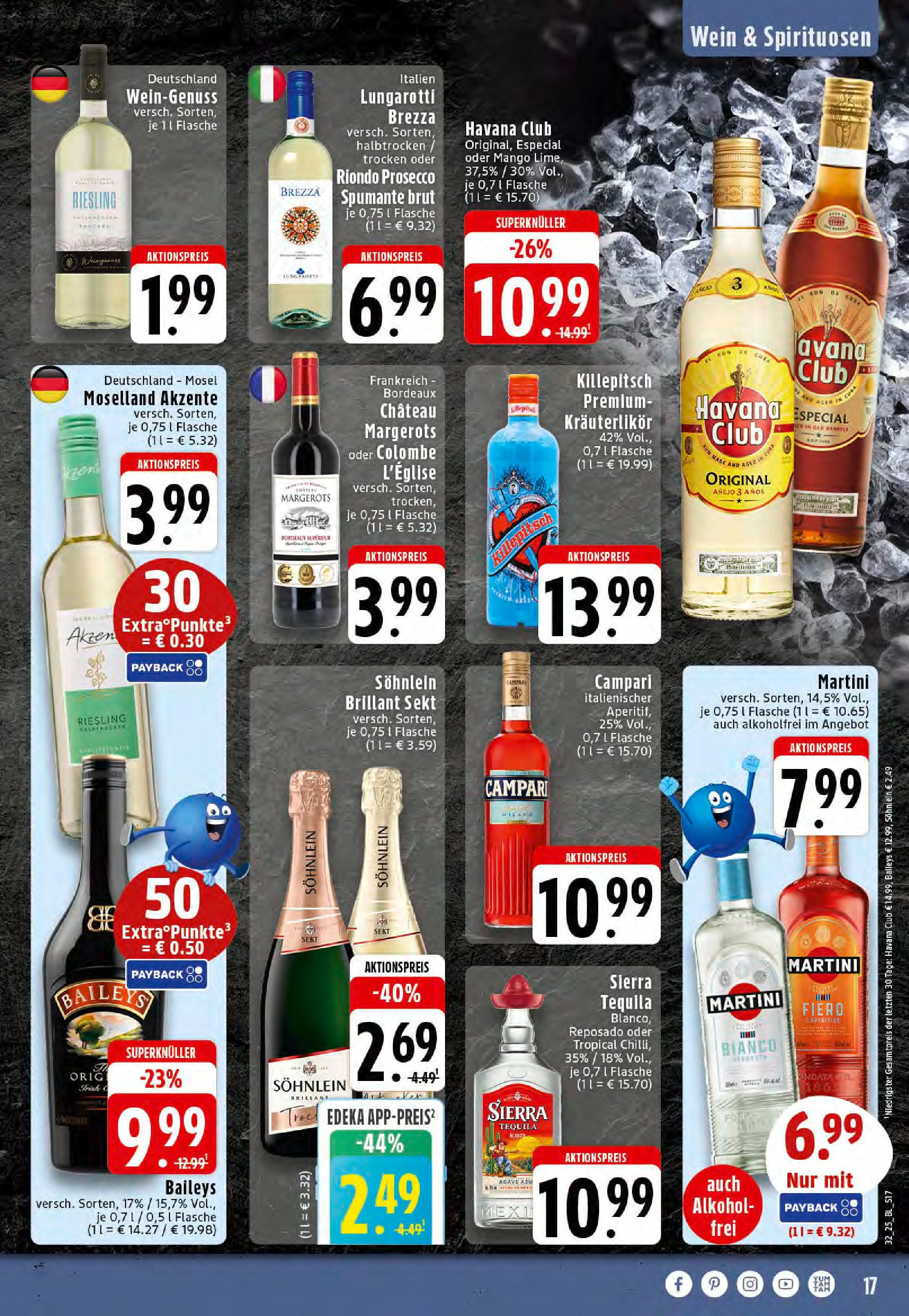 Edeka prospekt Dortmund-Eving	 (ab 03.08.2025) » Angebote Online | Seite: 17 | Produkte: Sekt, Mango, Baileys, Wein