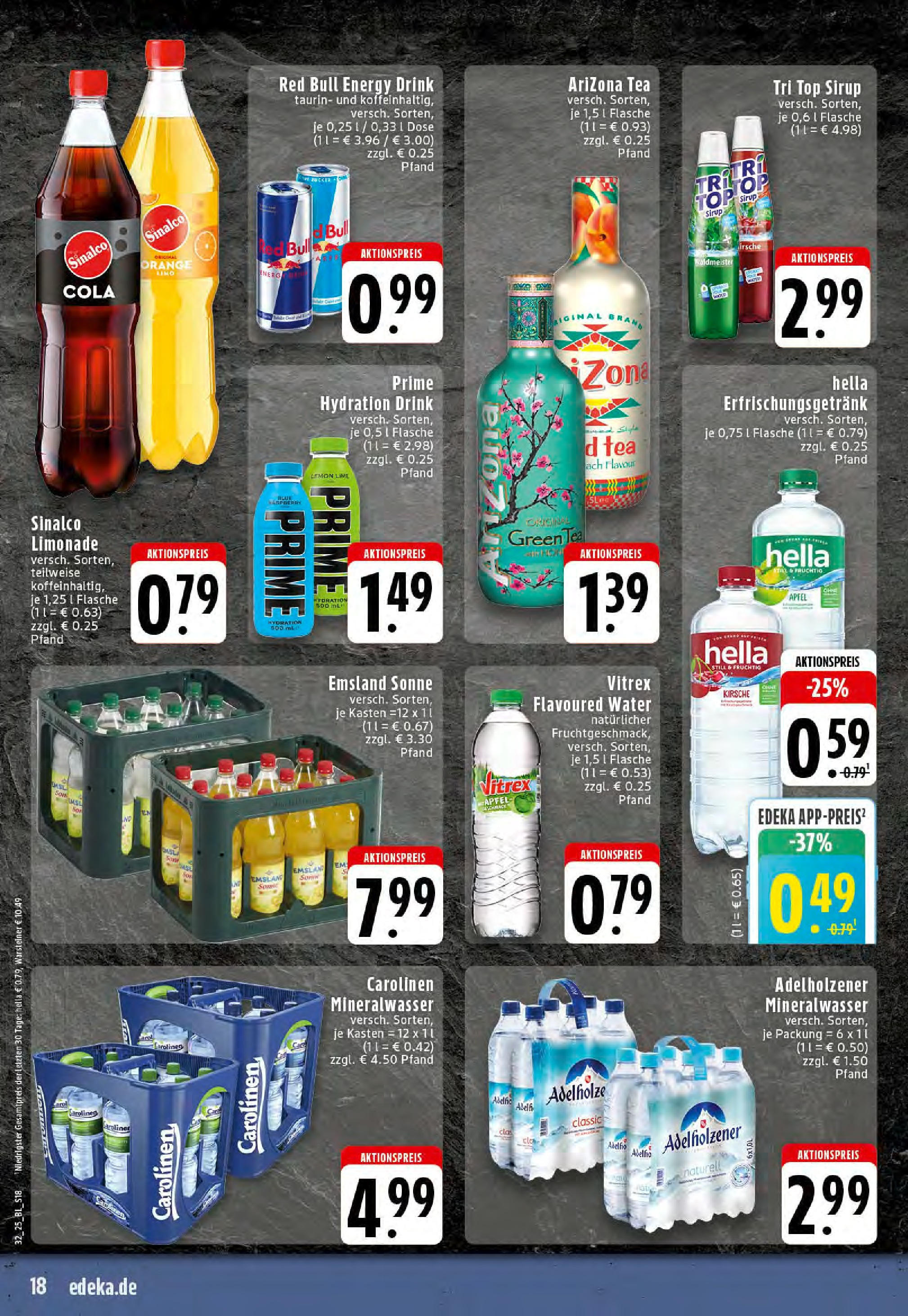 Edeka prospekt Rheine (ab 03.08.2025) » Angebote Online | Seite: 18 | Produkte: Top, Cola, Mineralwasser, Warsteiner Edeka prospekt Rheine (ab 03.08.2025) » Angebote Online | Seite: 18 | Produkte: Top, Cola, Mineralwasser, Warsteiner