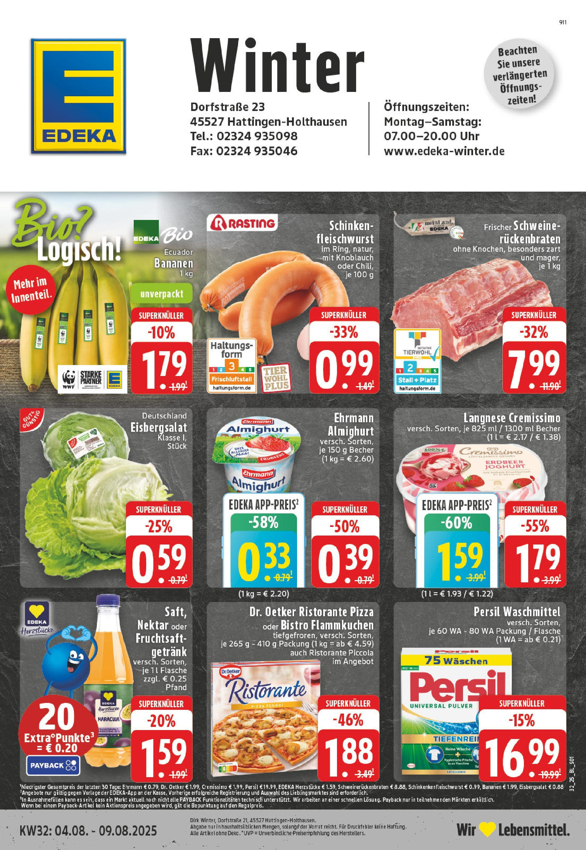 Edeka prospekt Hattingen-Holthausen (ab 03.08.2025) » Angebote Online | Seite: 1 Edeka prospekt Hattingen-Holthausen (ab 03.08.2025) » Angebote Online | Seite: 1