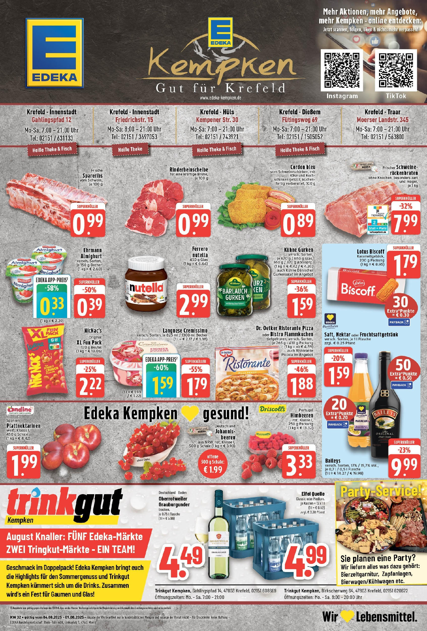 Edeka prospekt Krefeld (ab 03.08.2025) » Angebote Online | Seite: 1 | Produkte: Himbeeren, Theke, Fisch, Gurken Edeka prospekt Krefeld (ab 03.08.2025) » Angebote Online | Seite: 1 | Produkte: Himbeeren, Theke, Fisch, Gurken